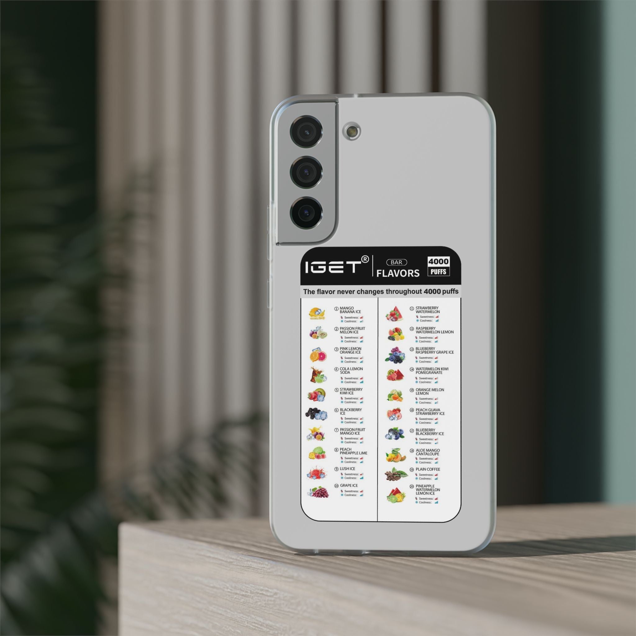 Vape Menu - Flexi Case