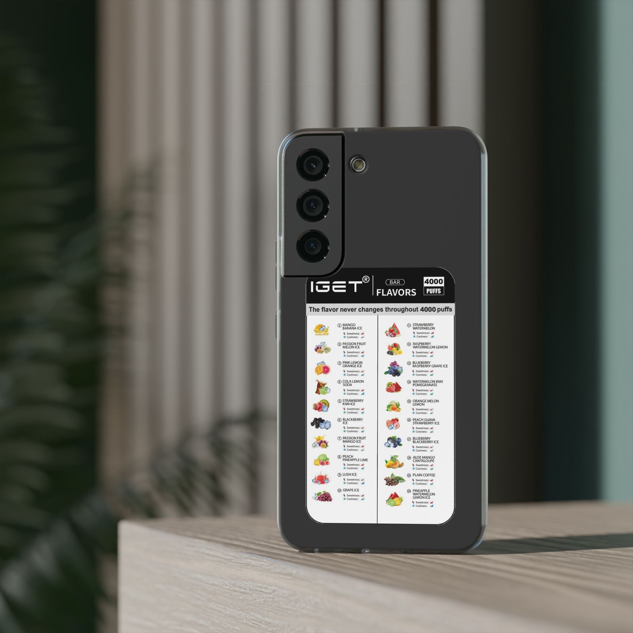 Vape Menu - Flexi Case