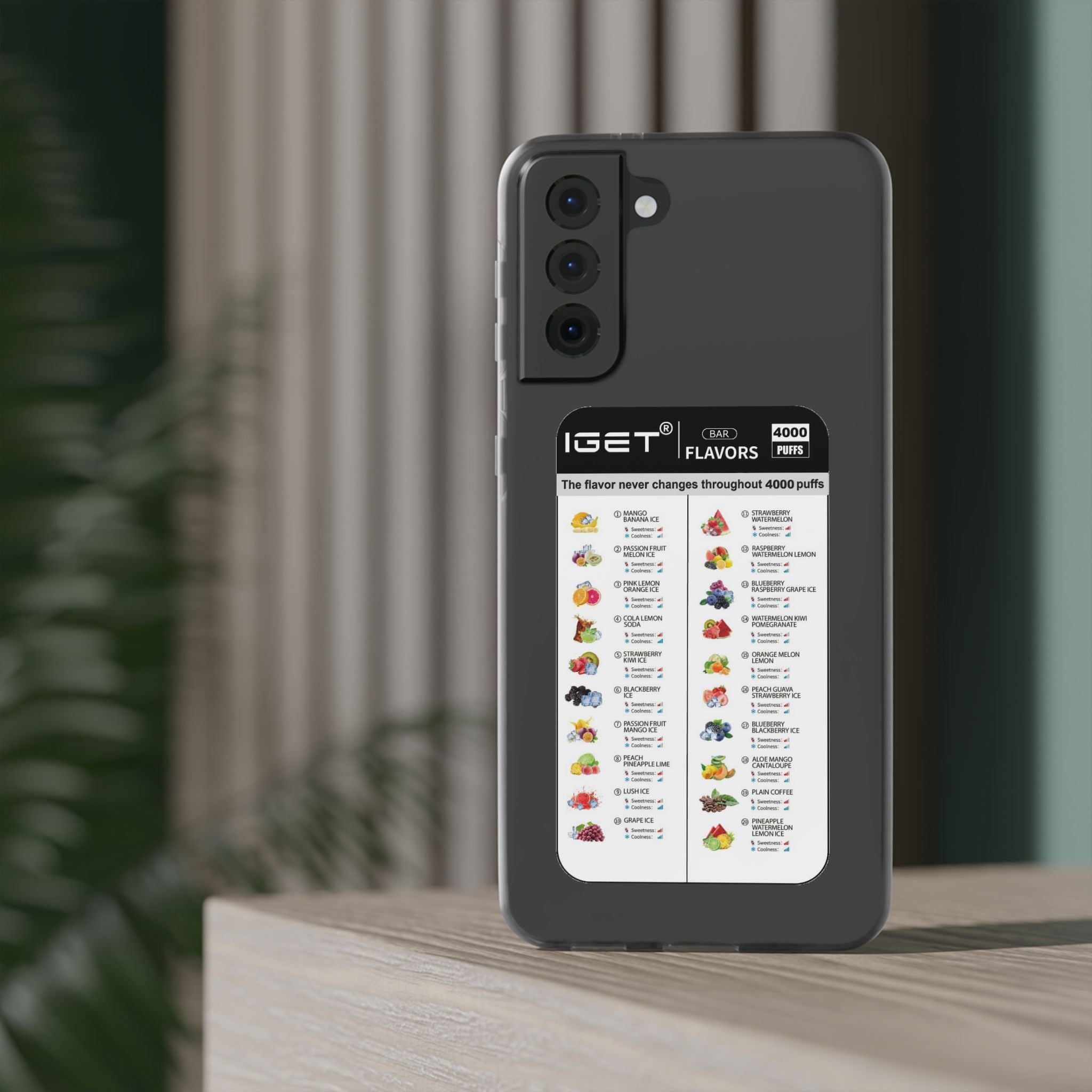 Vape Menu - Flexi Case