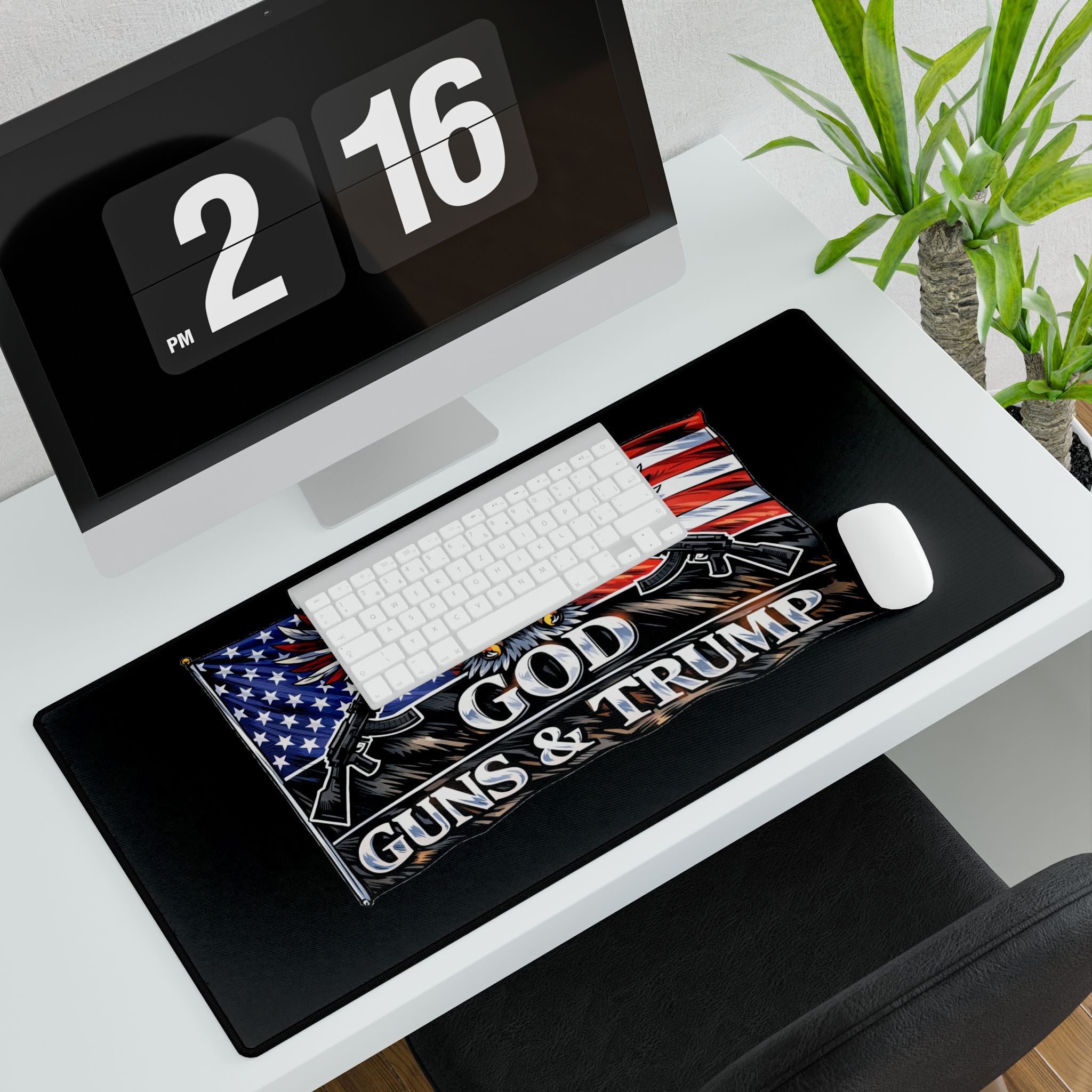 God, Guns & Trump Mousepad