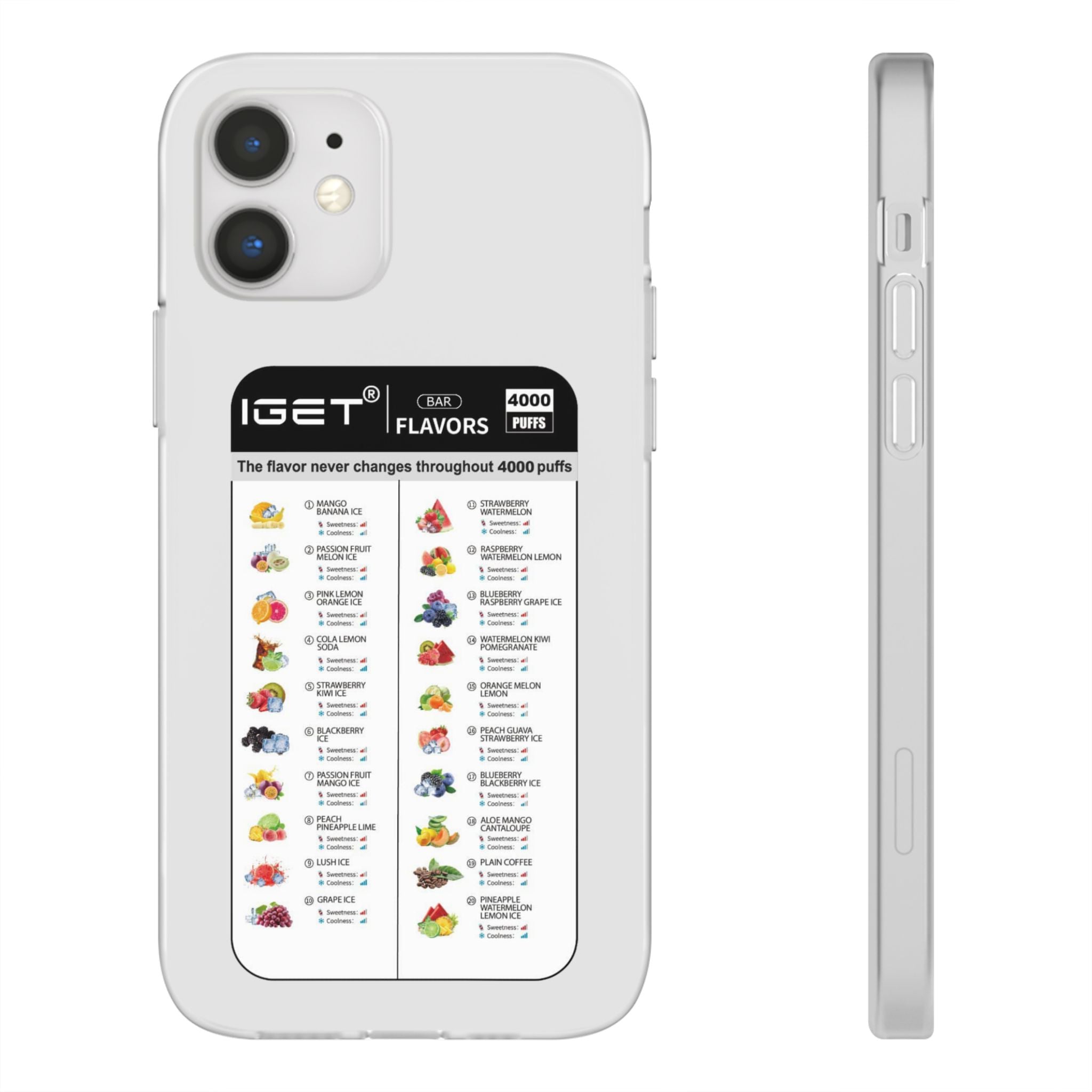 Vape Menu - Flexi Case