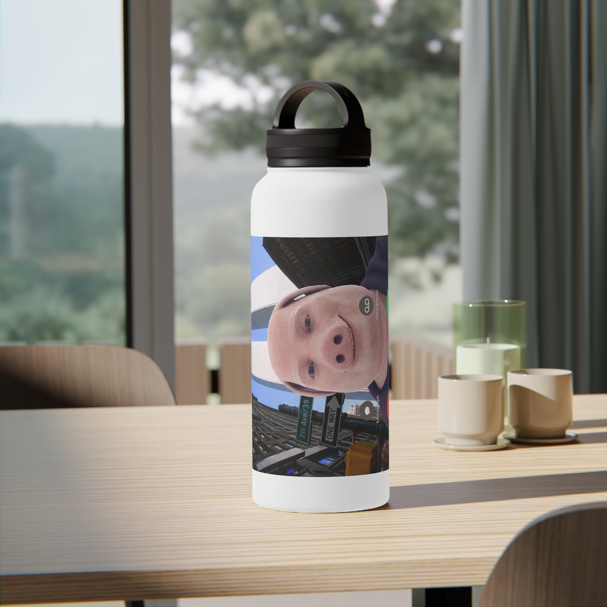 Pork Call Incoming Stainless Steel Bottle