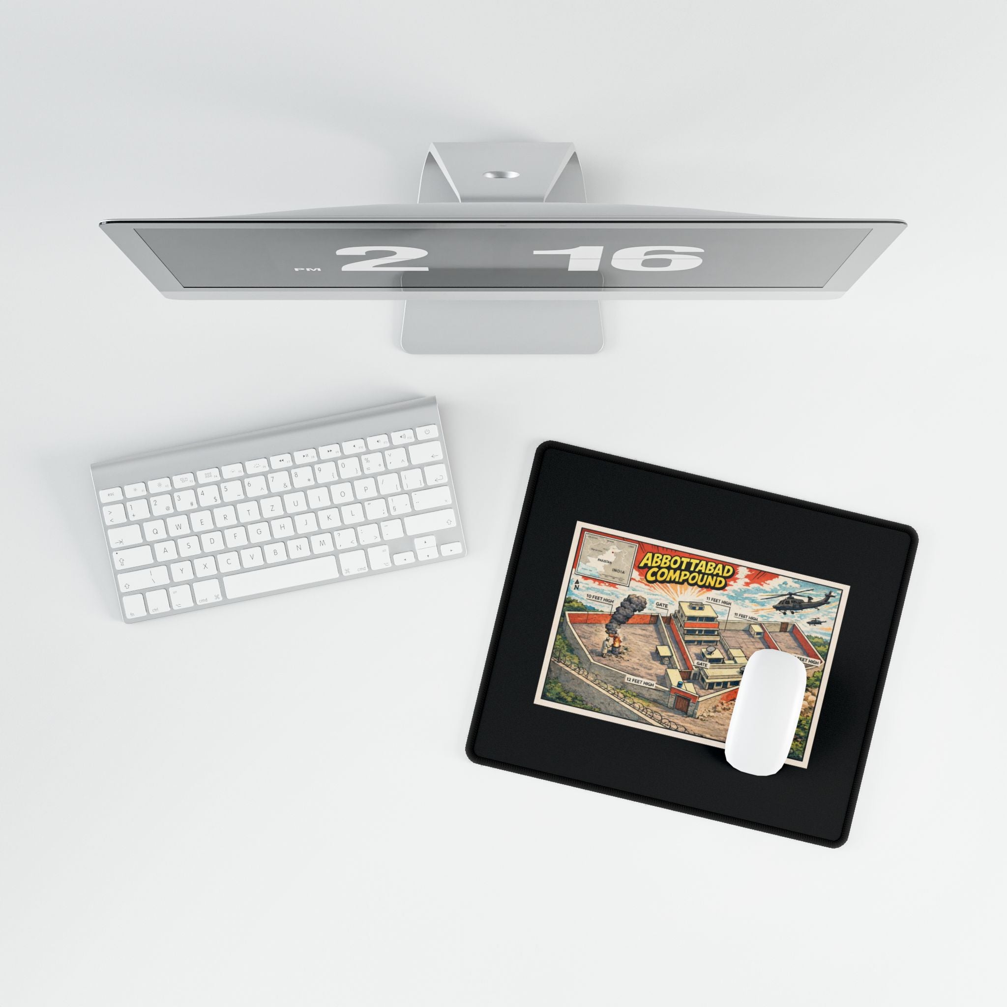 Abbottabad Compound Diagram Mousepad