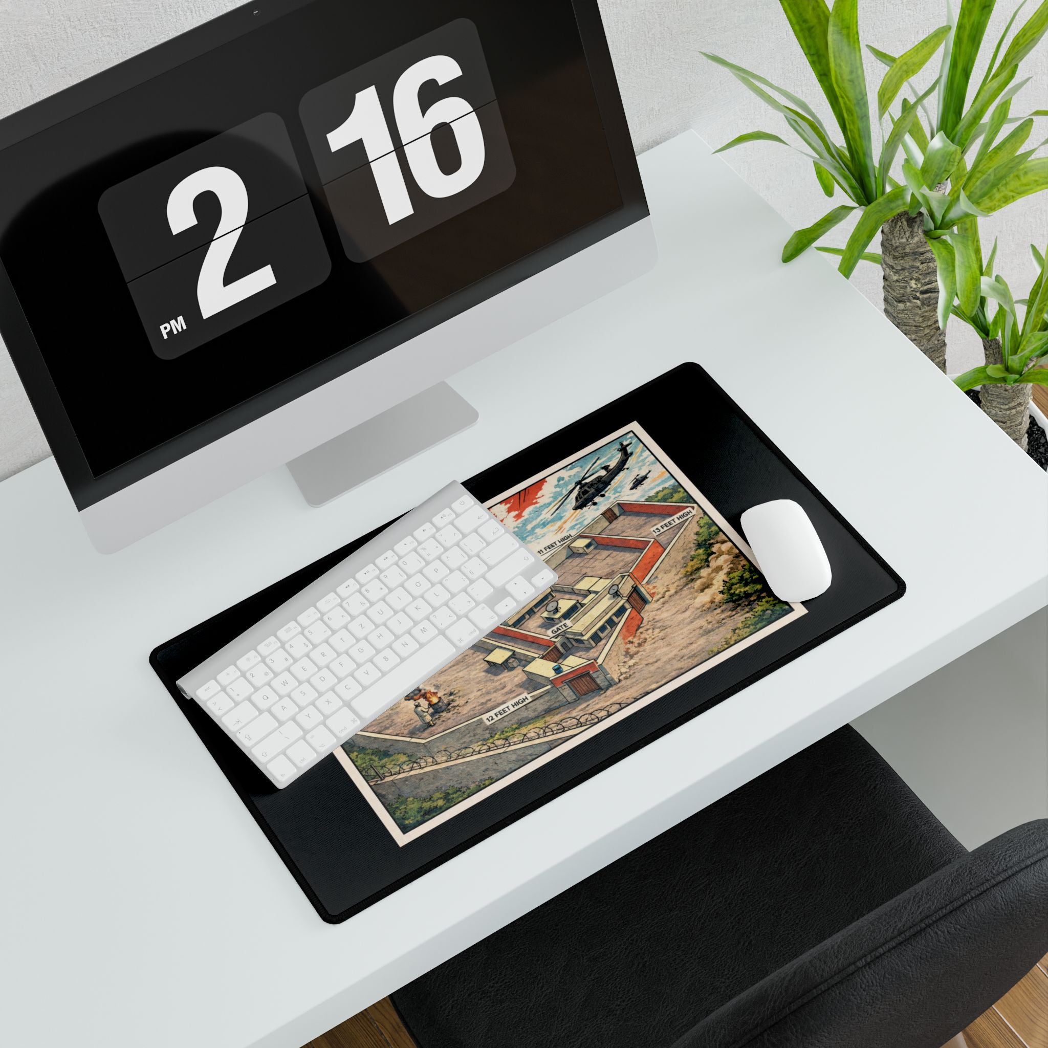 Abbottabad Compound Diagram Mousepad