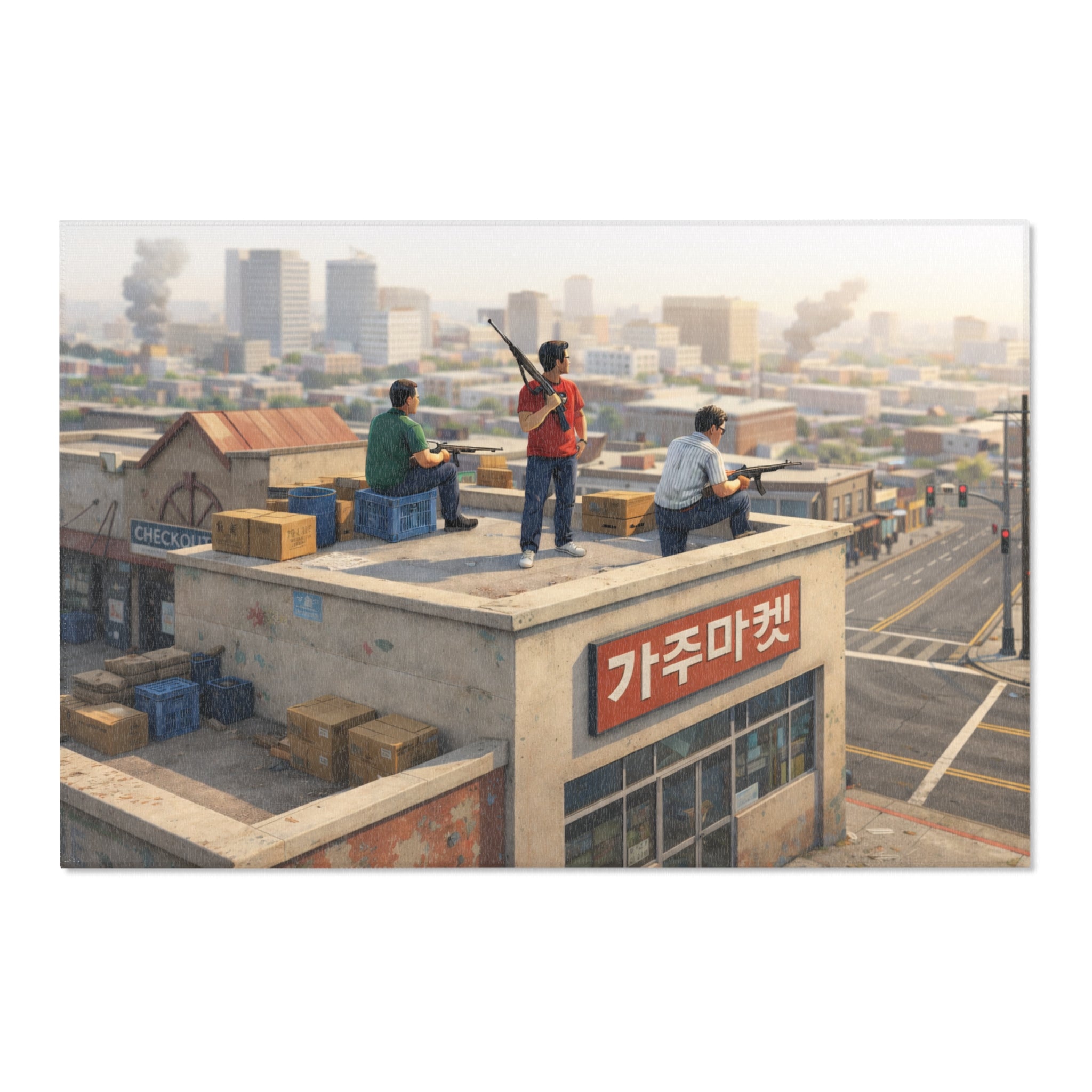 Rooftop Koreans Rug