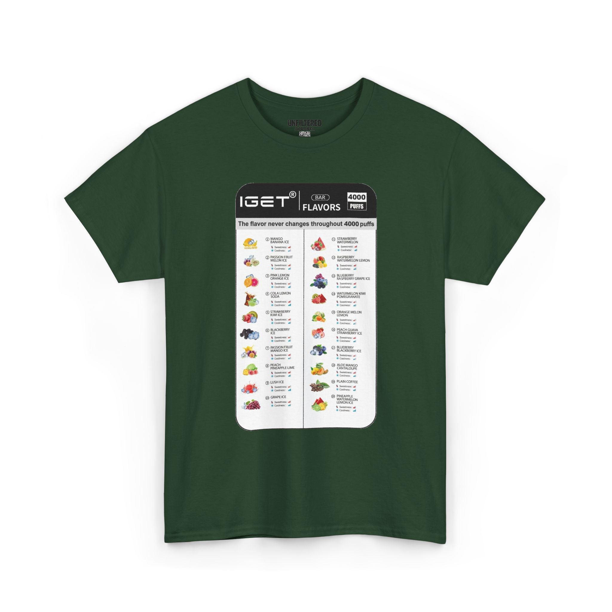 Vape Menu - T-Shirt