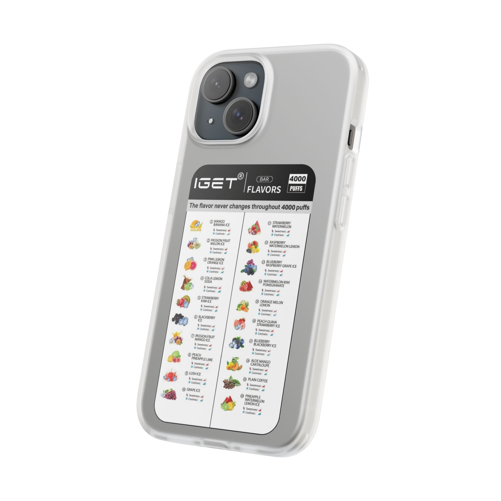 Vape Menu - Flexi Case