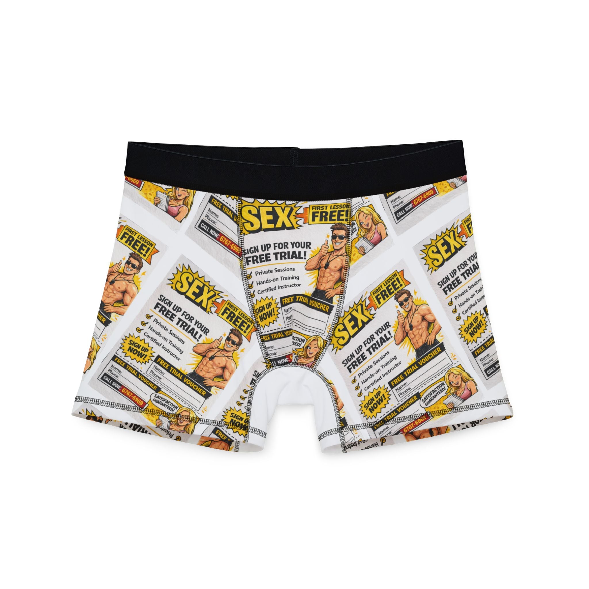 Retro Pin-Up 'Free Trial' Ad Underwear