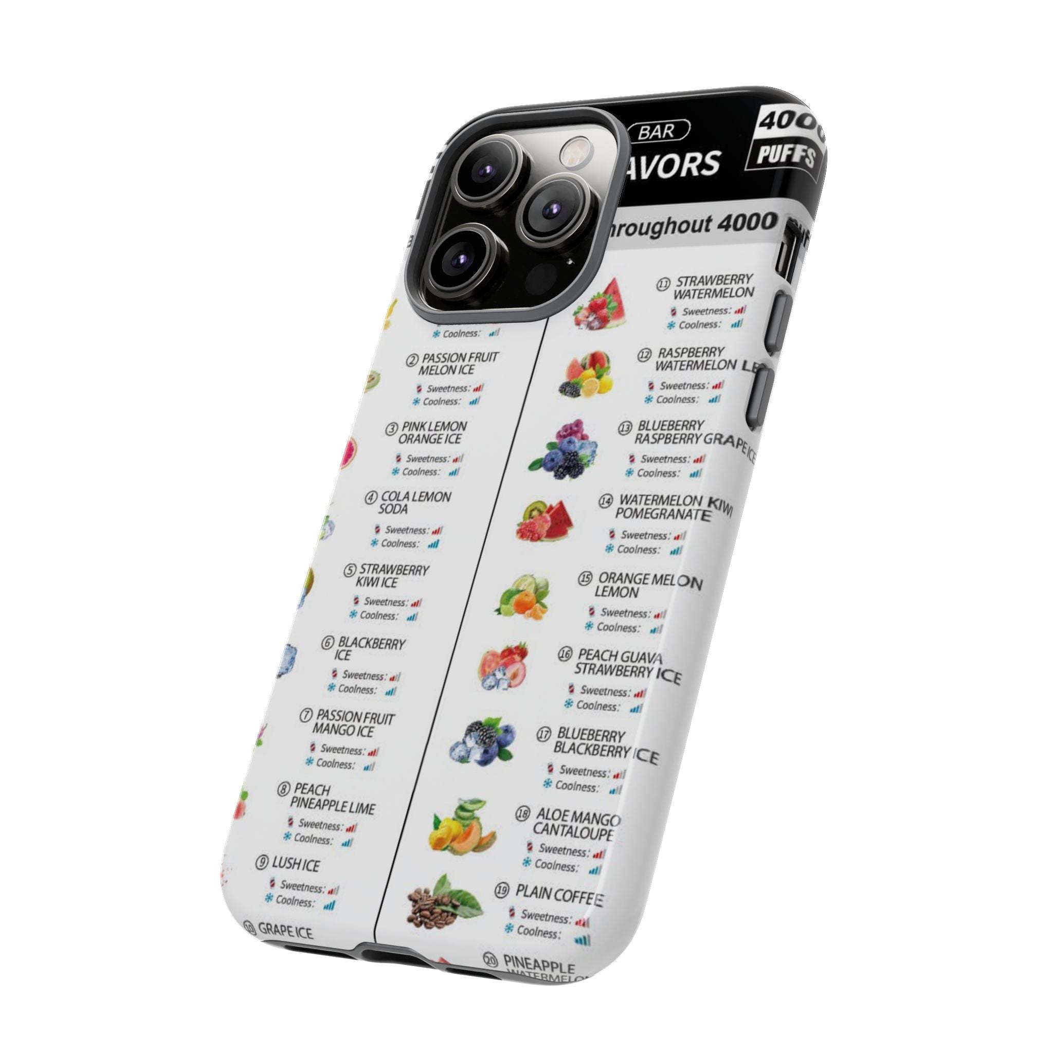 Vape Menu - Tough Case