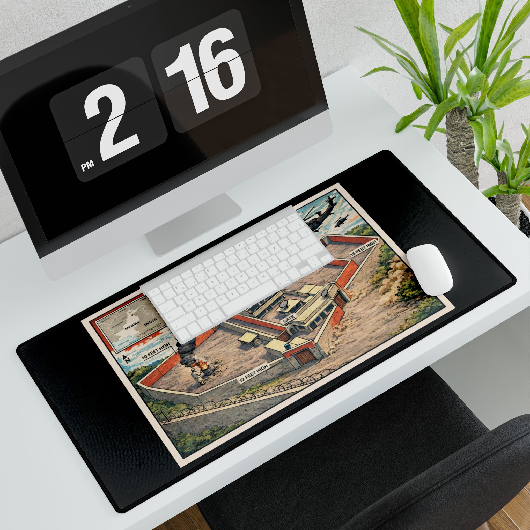 Abbottabad Compound Diagram Mousepad