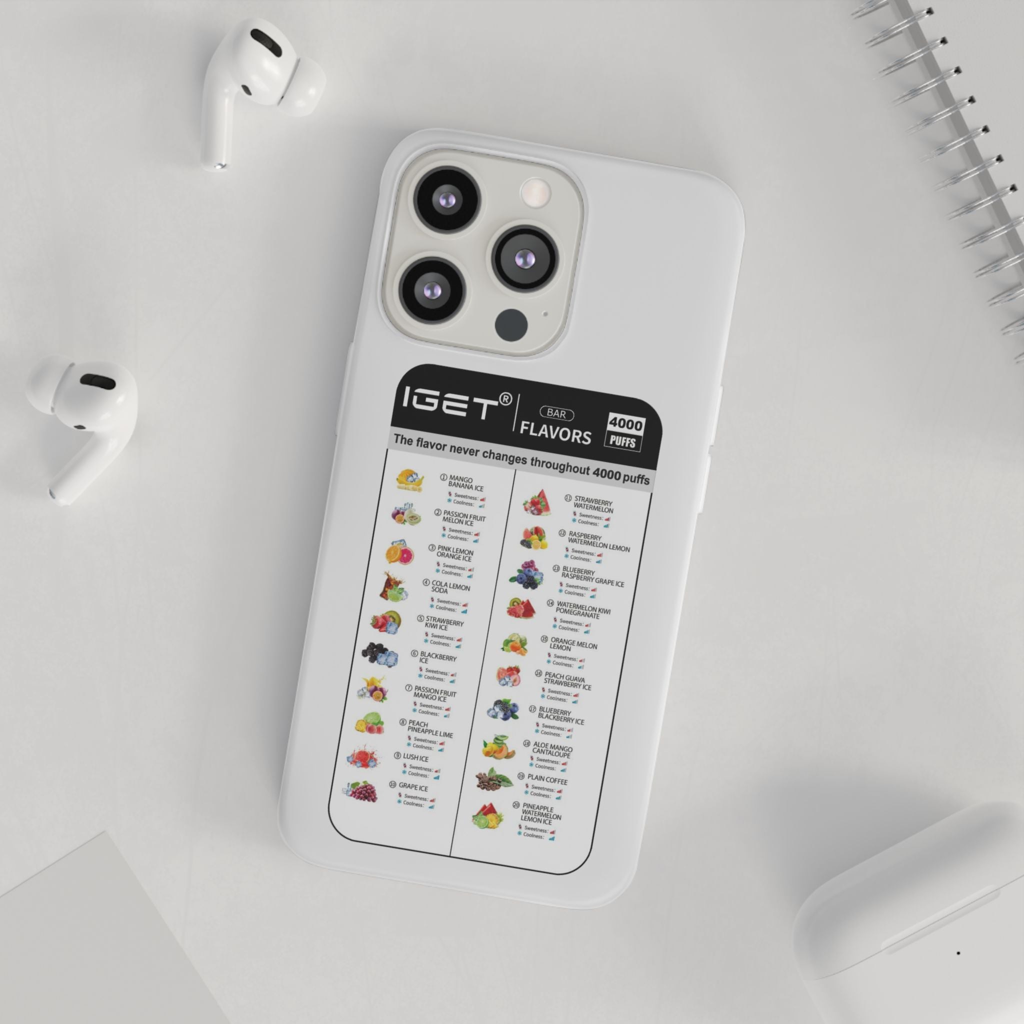 Vape Menu - Flexi Case