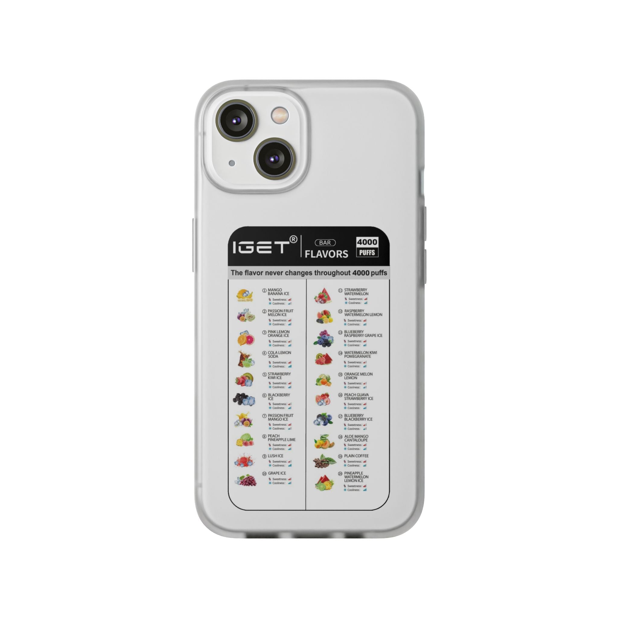 Vape Menu - Flexi Case