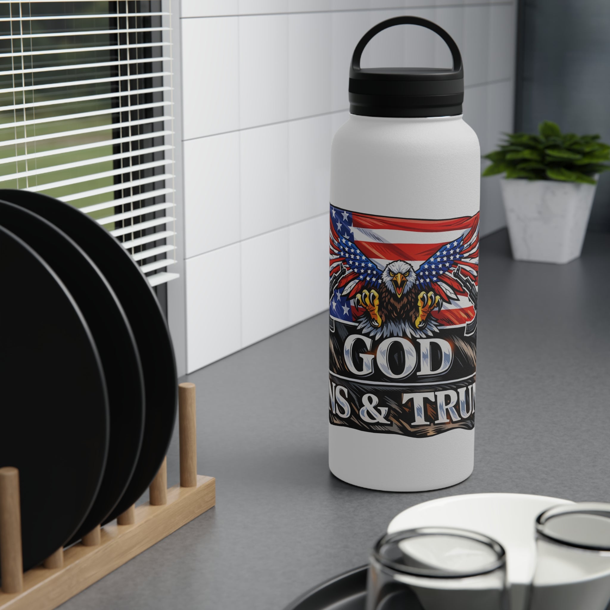 God, Guns & Glory Stainless Steel Bottle