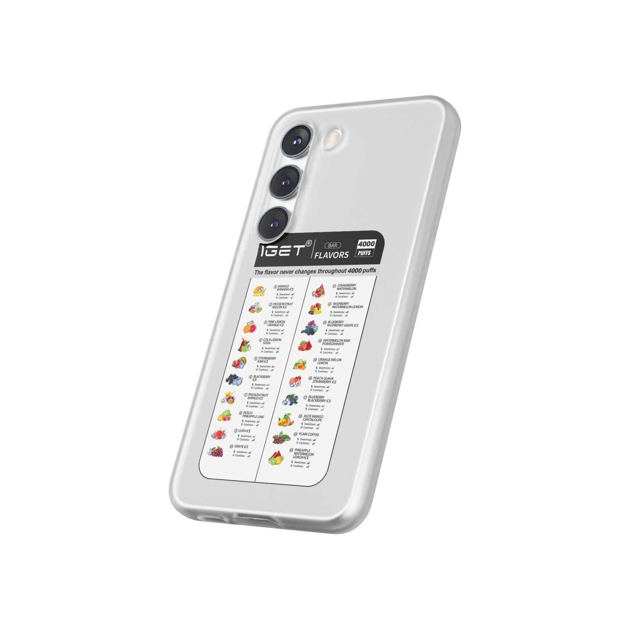 Vape Menu - Flexi Case