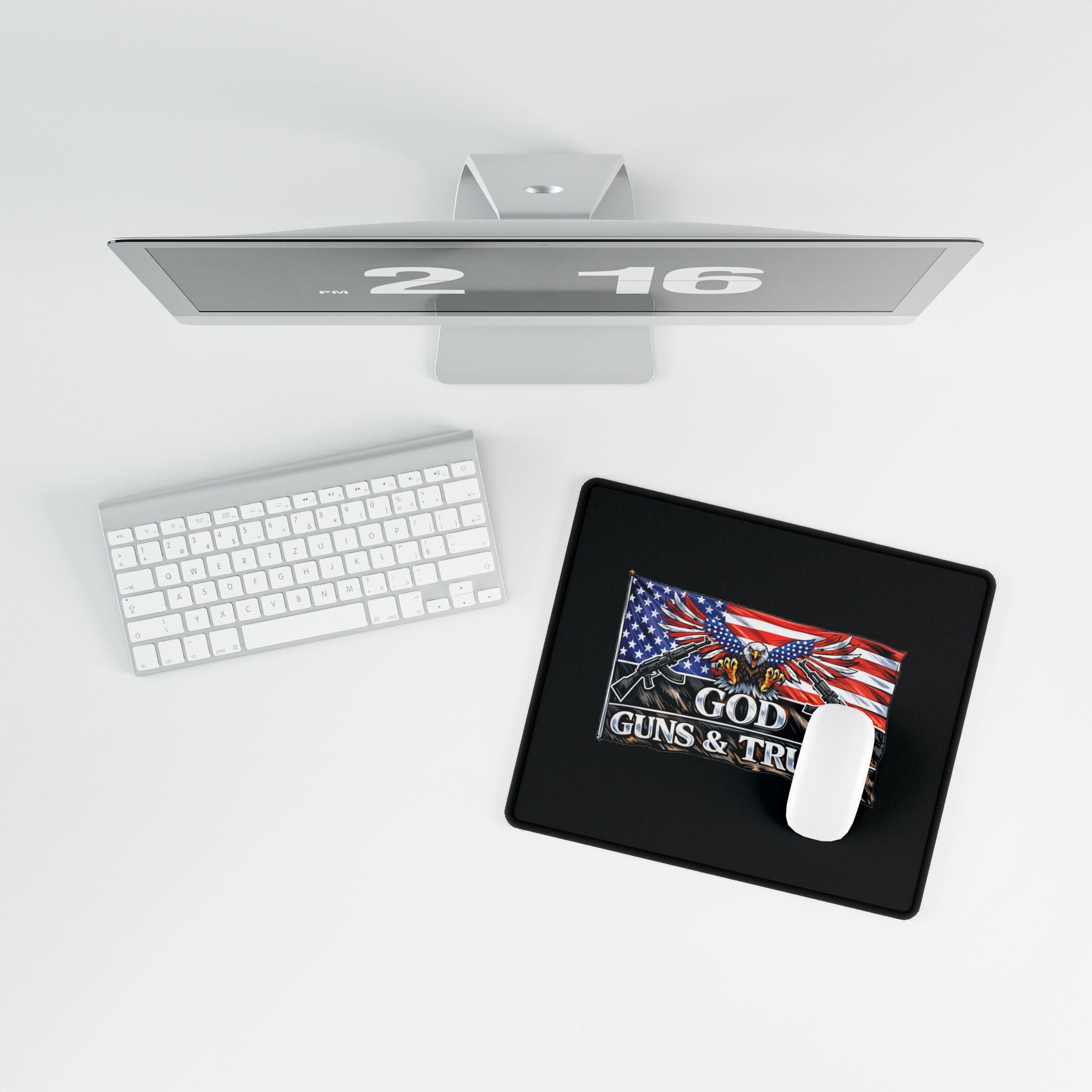 God, Guns & Trump Mousepad