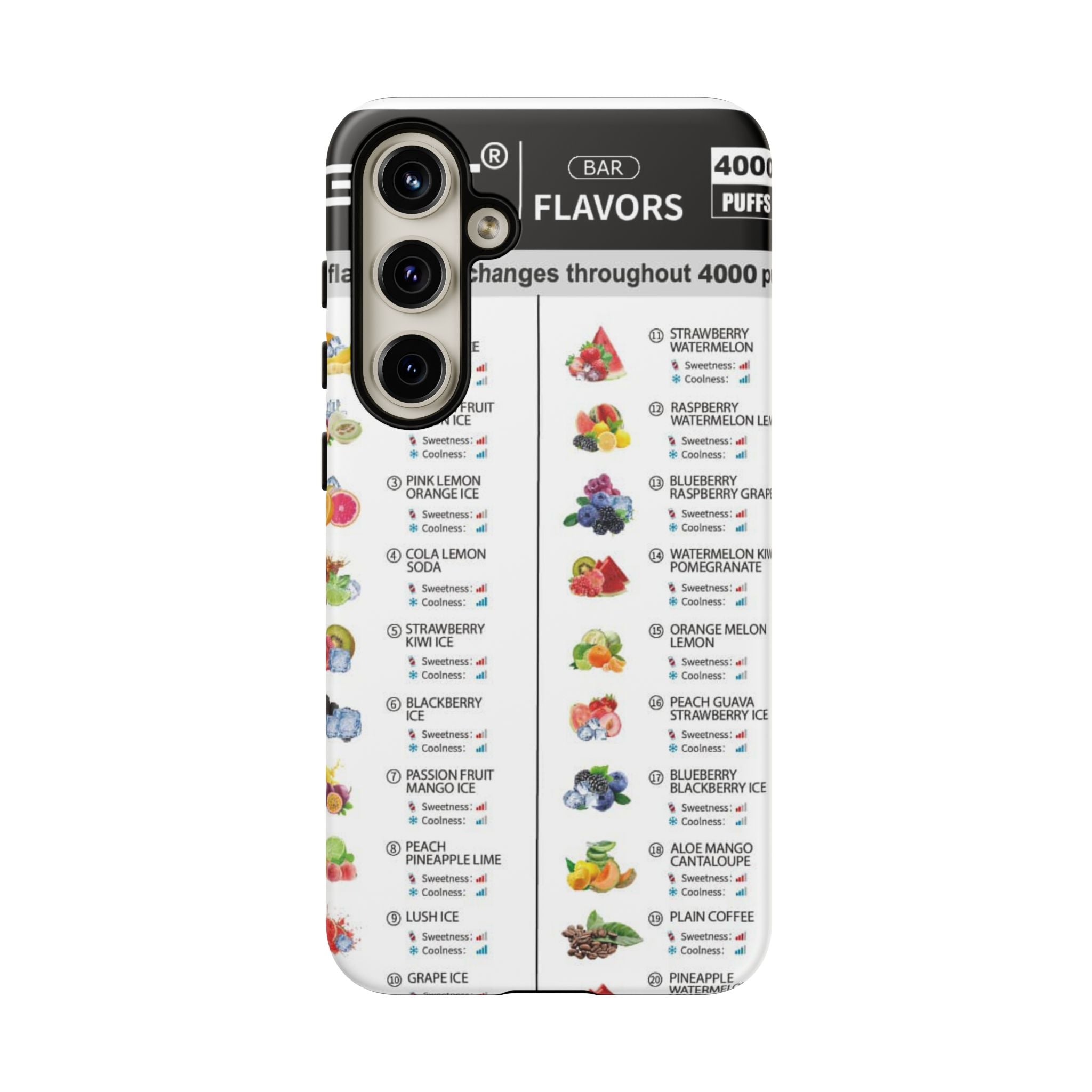 Vape Menu - Tough Case