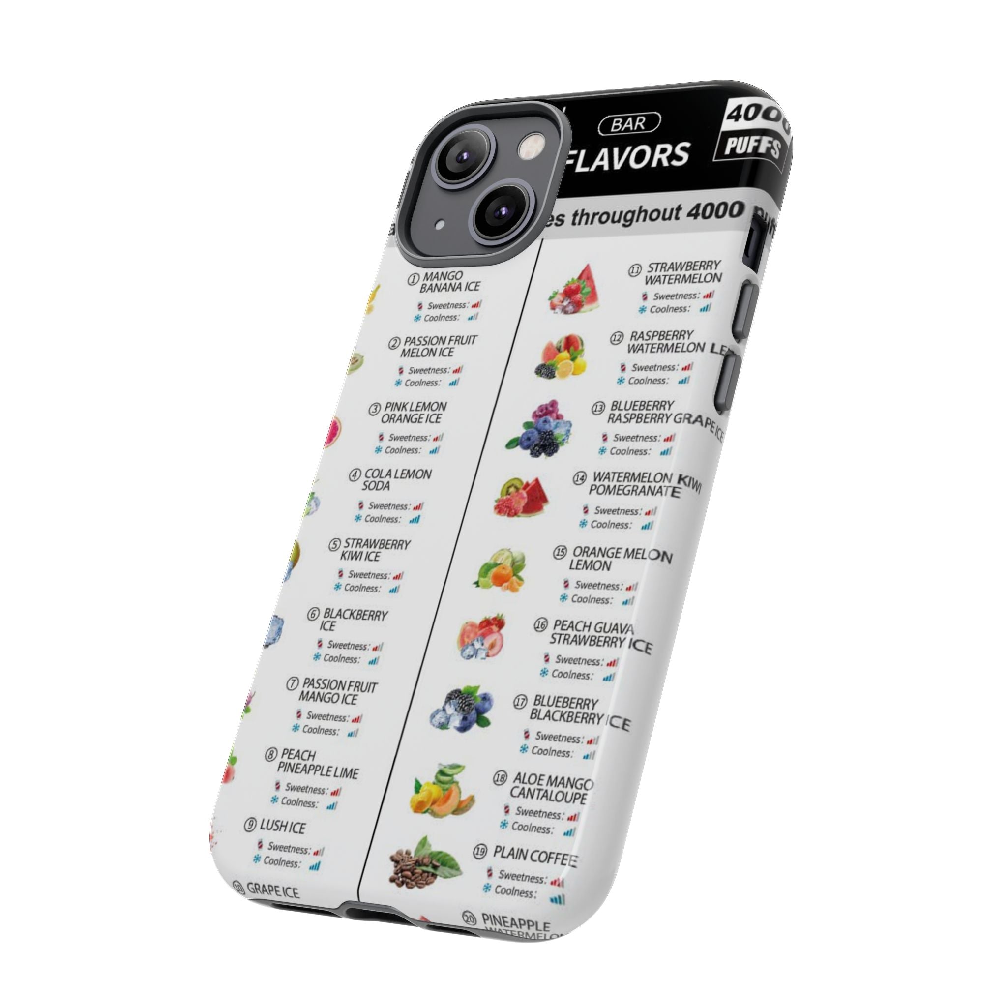 Vape Menu - Tough Case