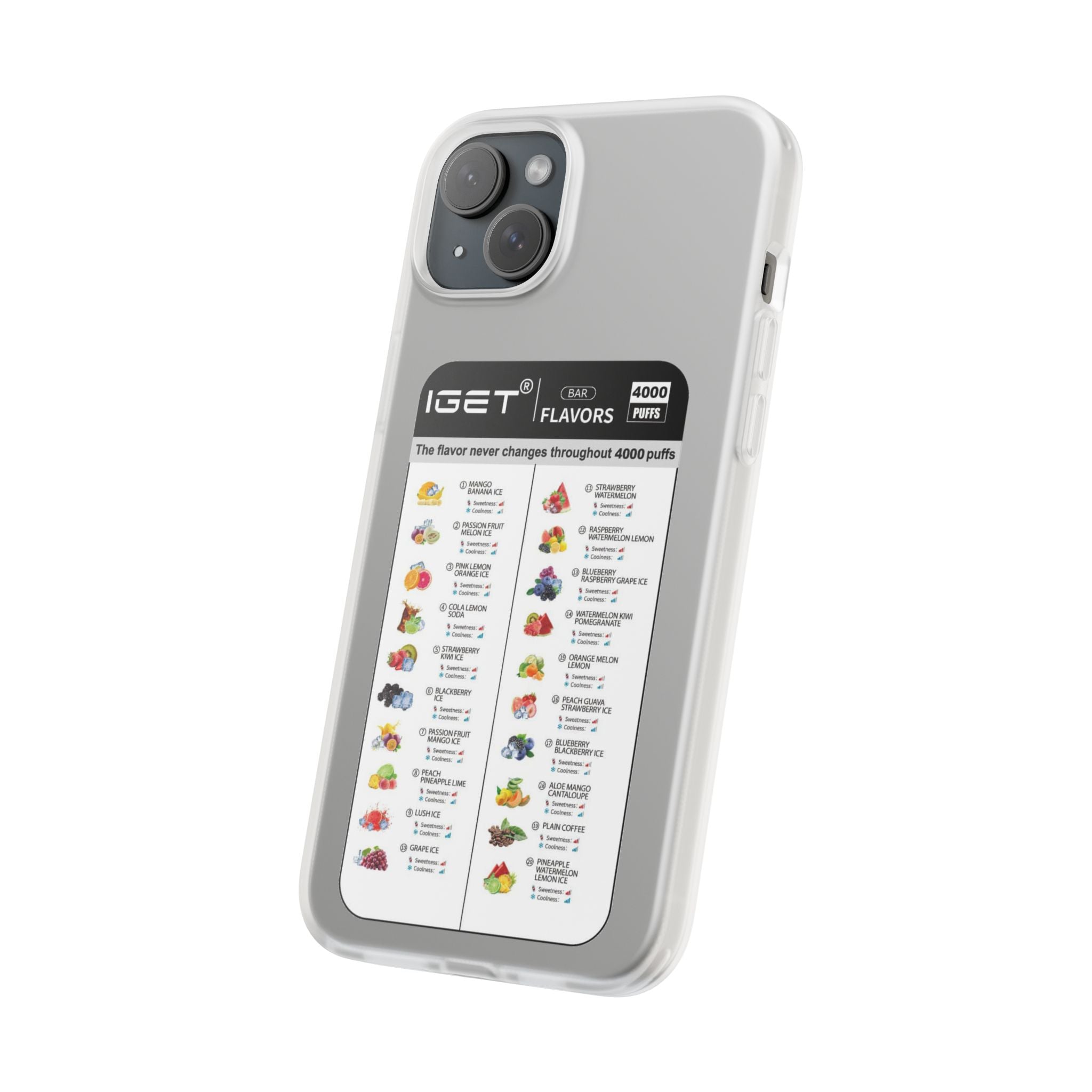 Vape Menu - Flexi Case