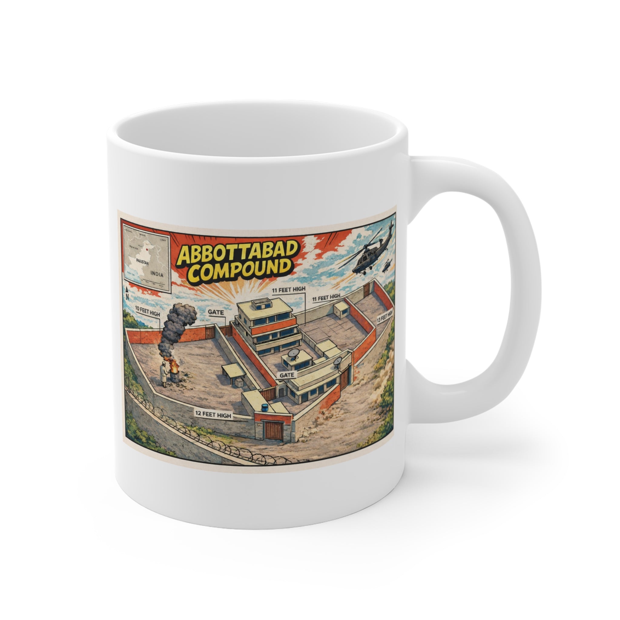 Abbottabad 3D Print Mug — 11oz Coffee Cup