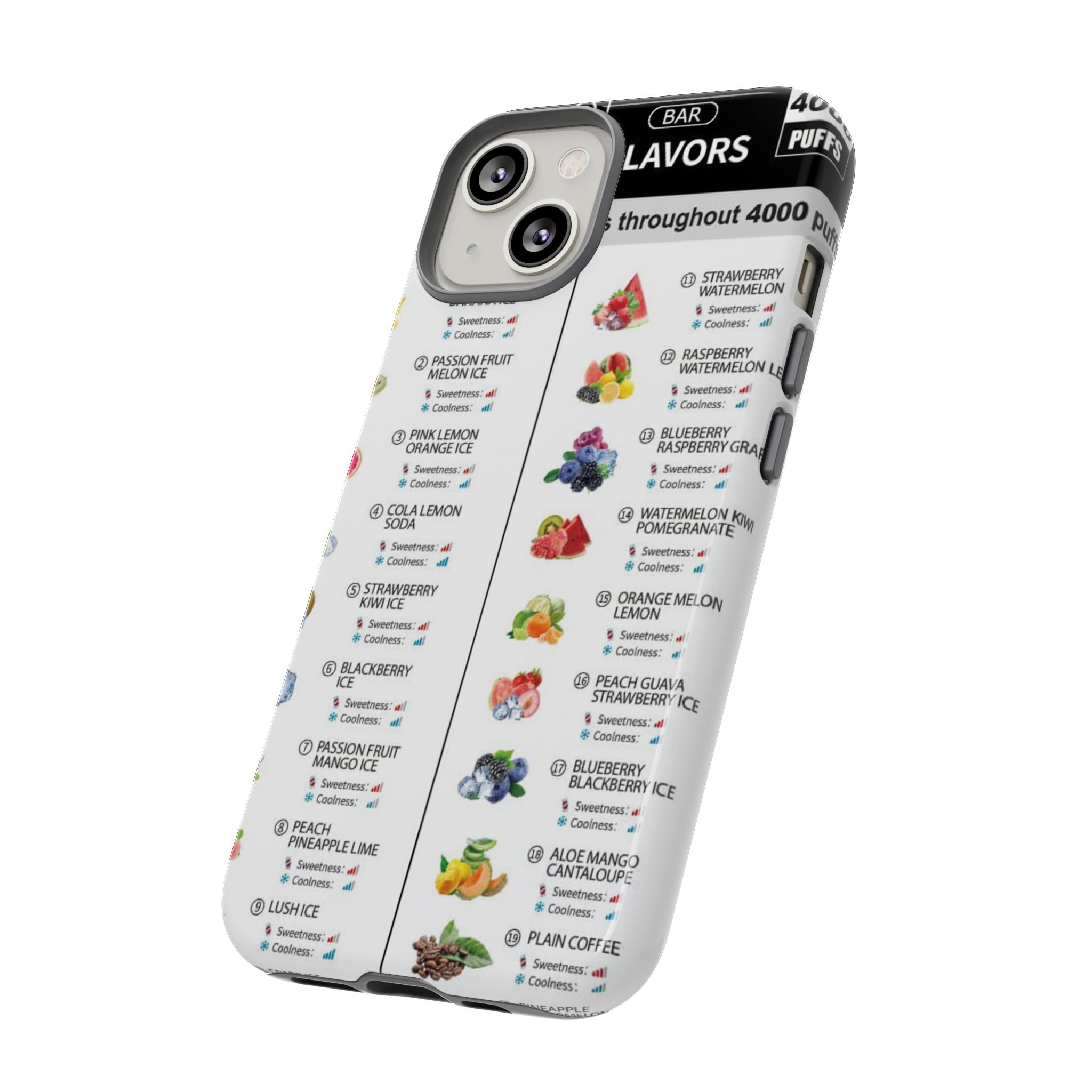 Vape Menu - Tough Case