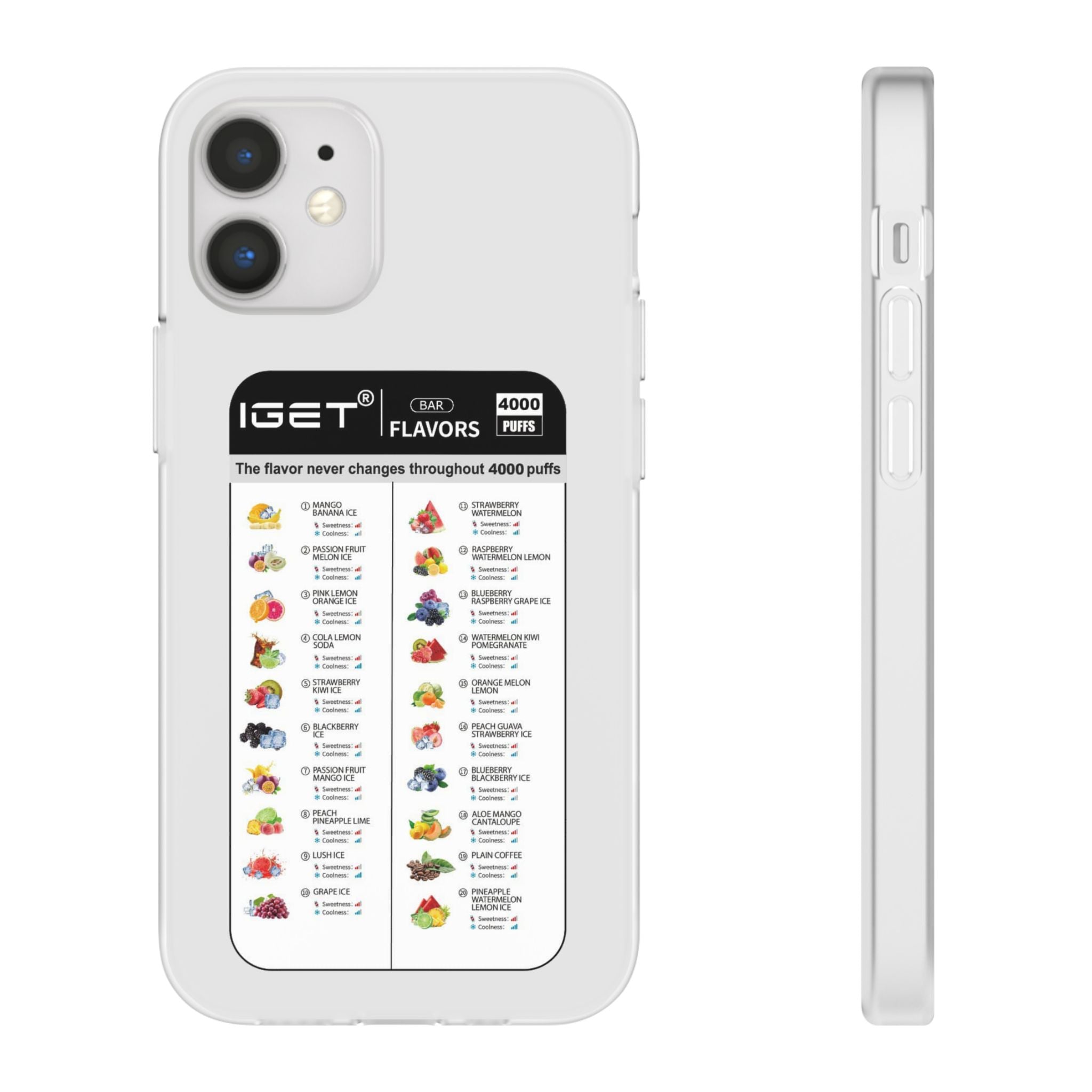 Vape Menu - Flexi Case