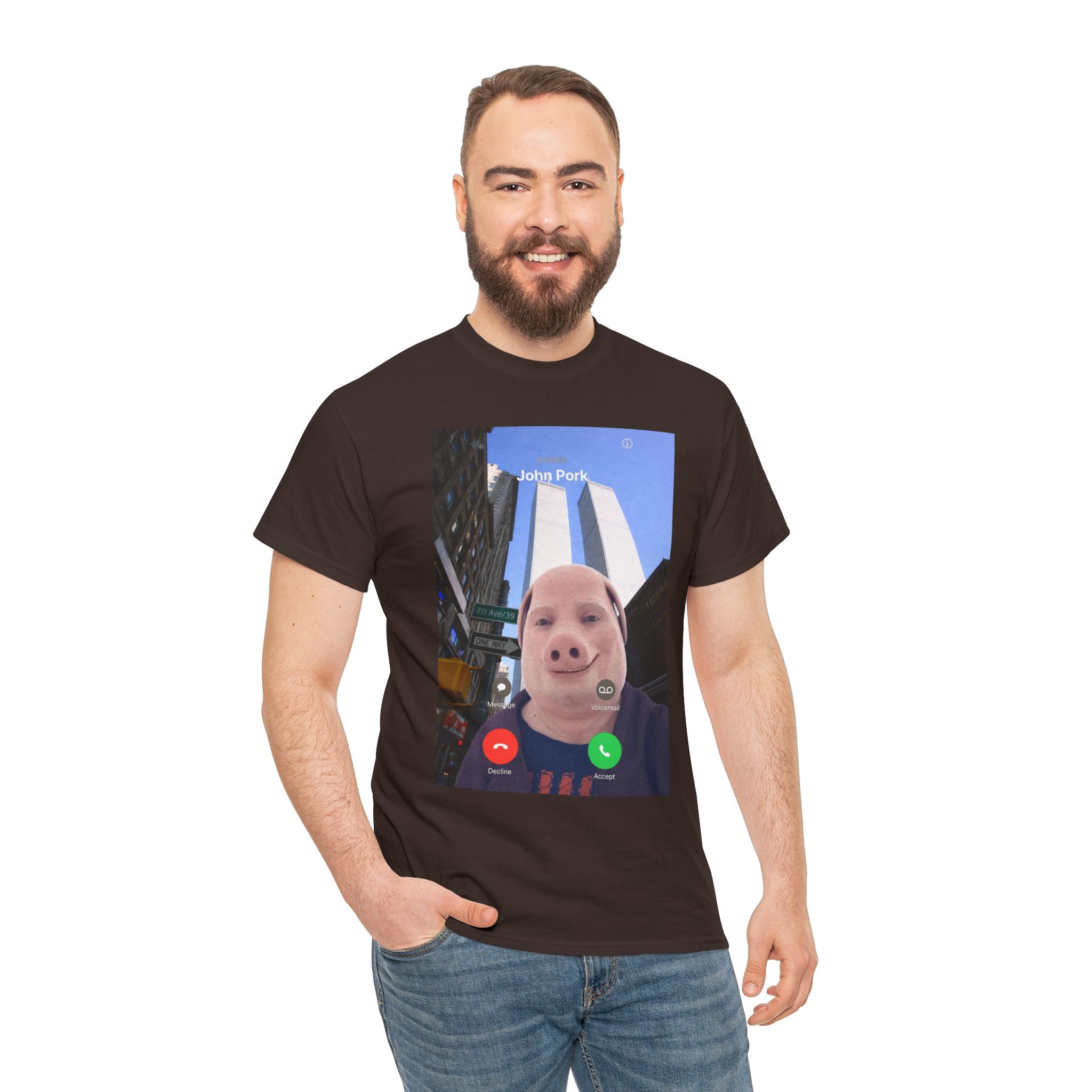 John Pork in New York - T-Shirt