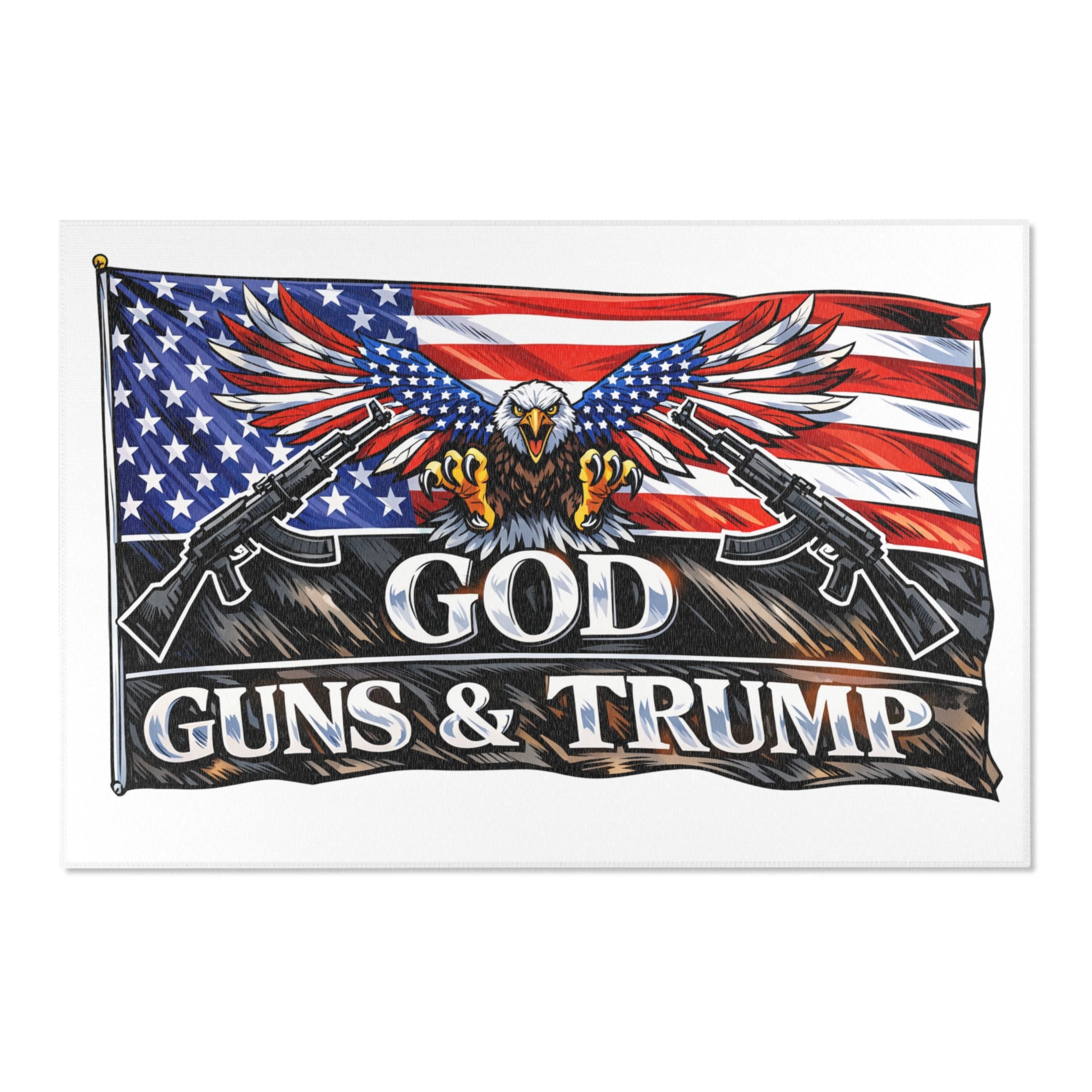 God, Guns & Trump Rug