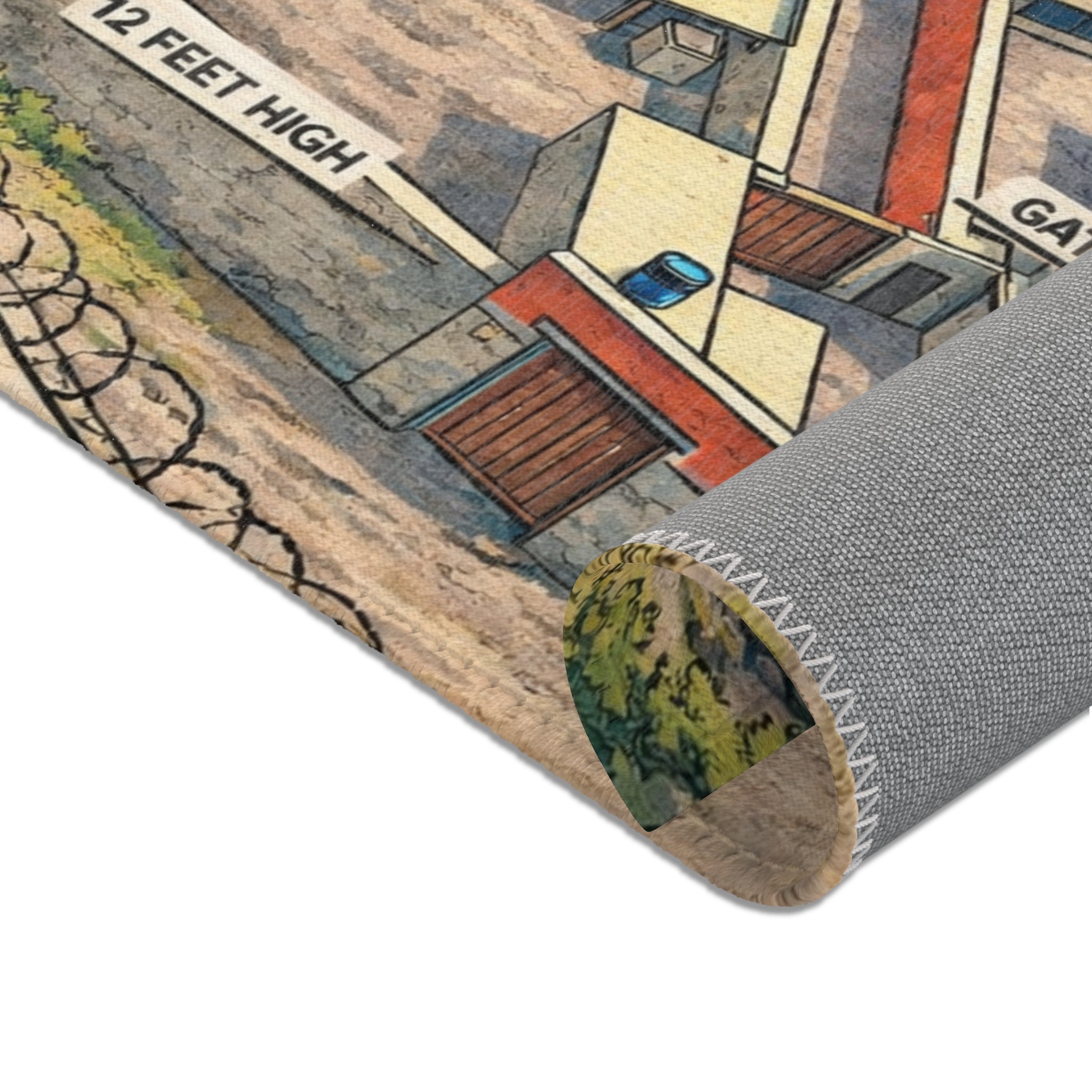 'Abbottabad Compound' Comic Rug