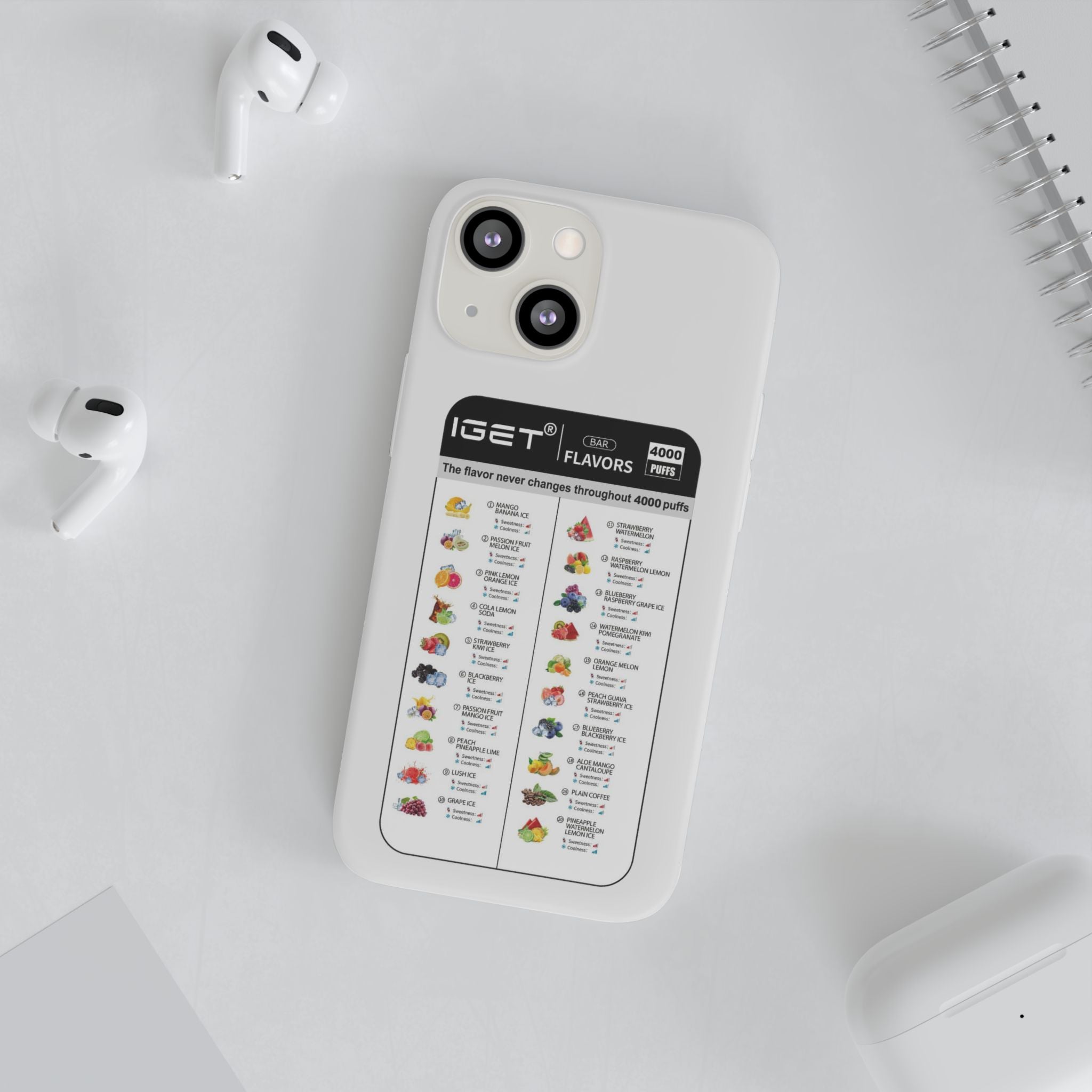 Vape Menu - Flexi Case