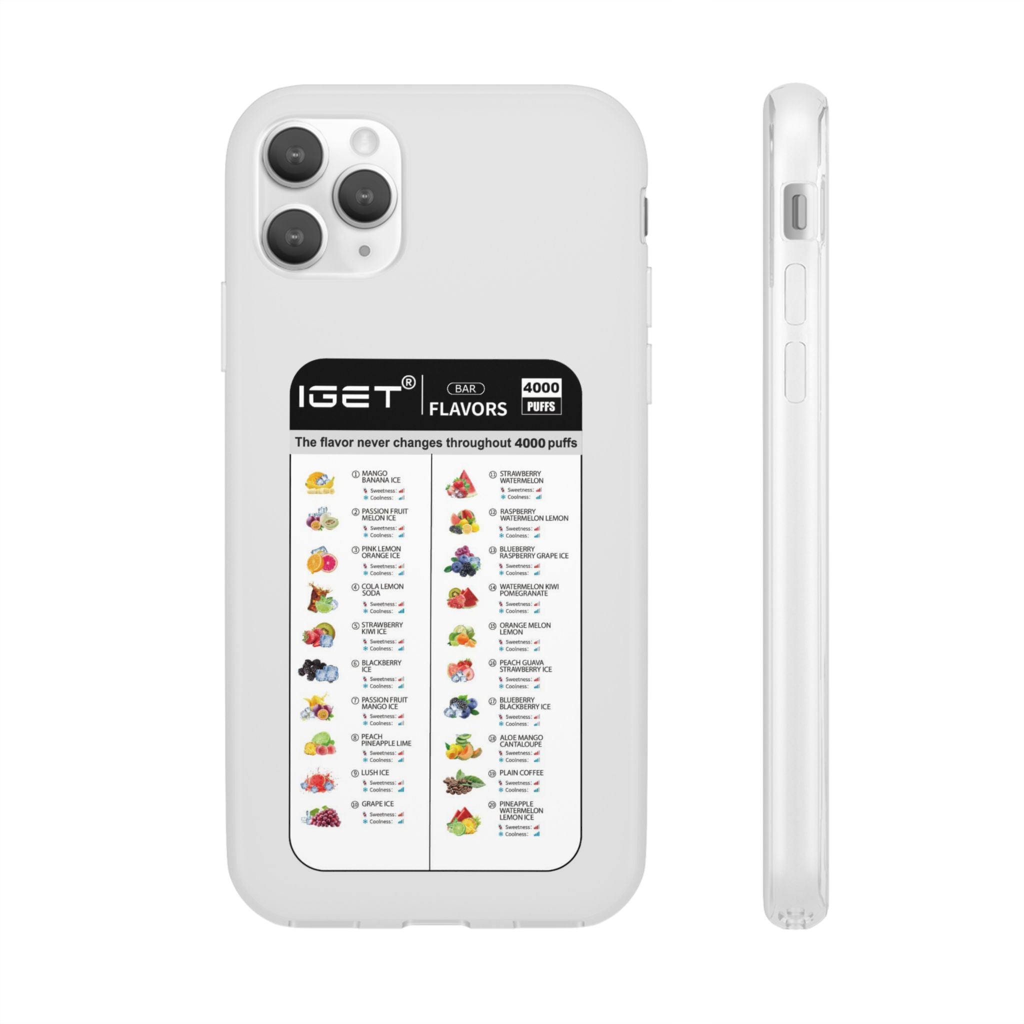 Vape Menu - Flexi Case