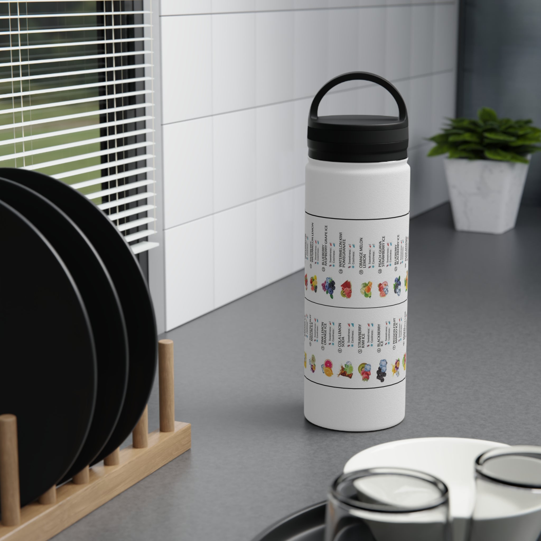 Vape Menu Stainless Steel Bottle