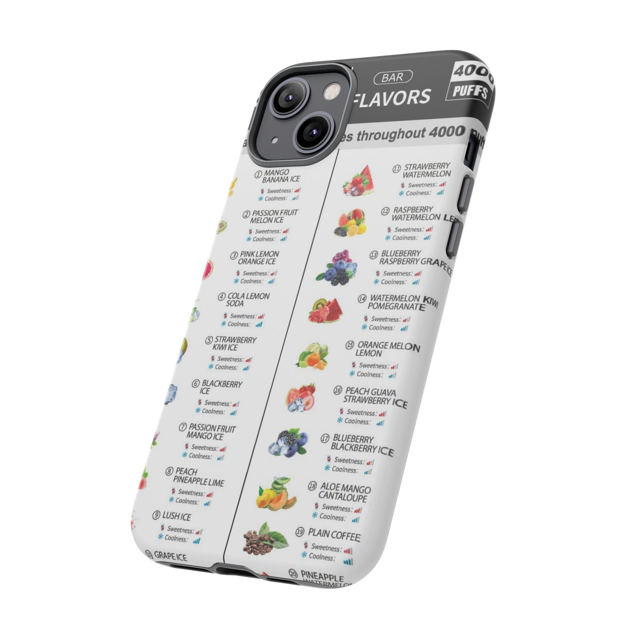 Vape Menu - Tough Case