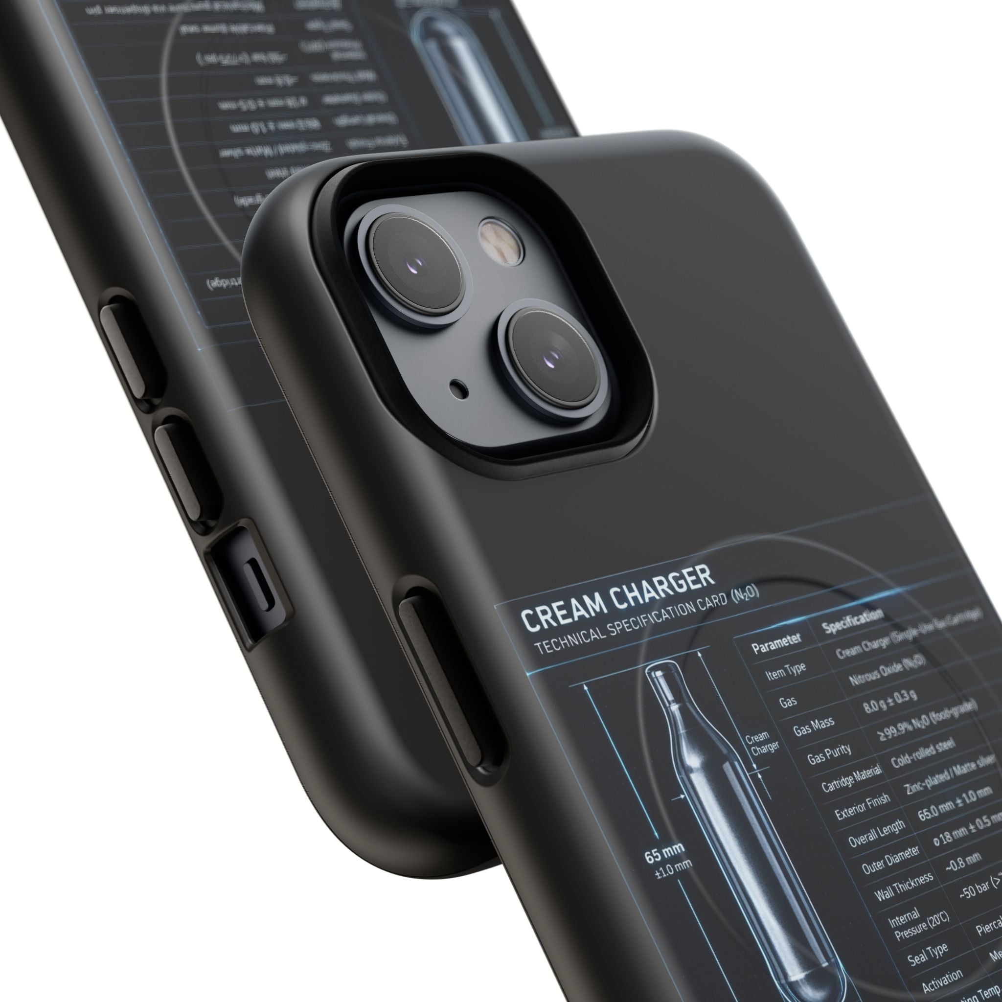 Cream Charger Blueprint - Tough Magnetic Case