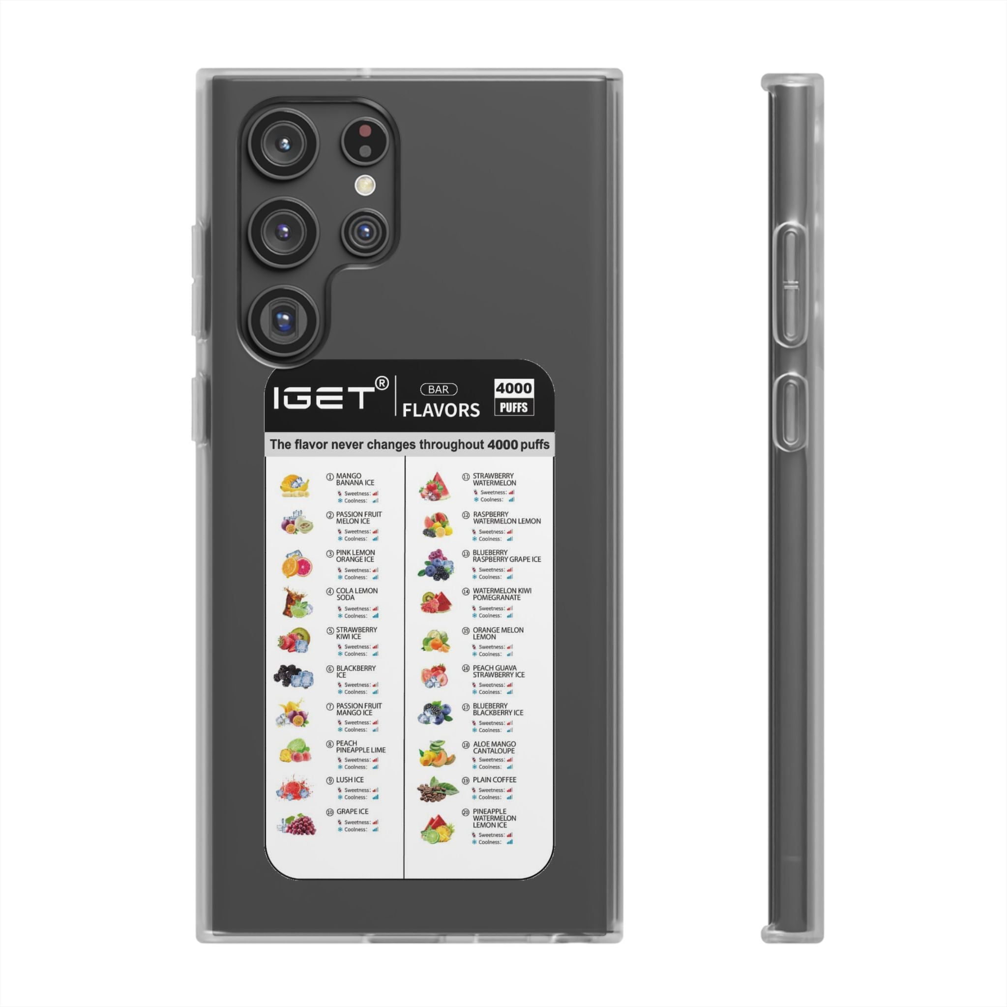 Vape Menu - Flexi Case