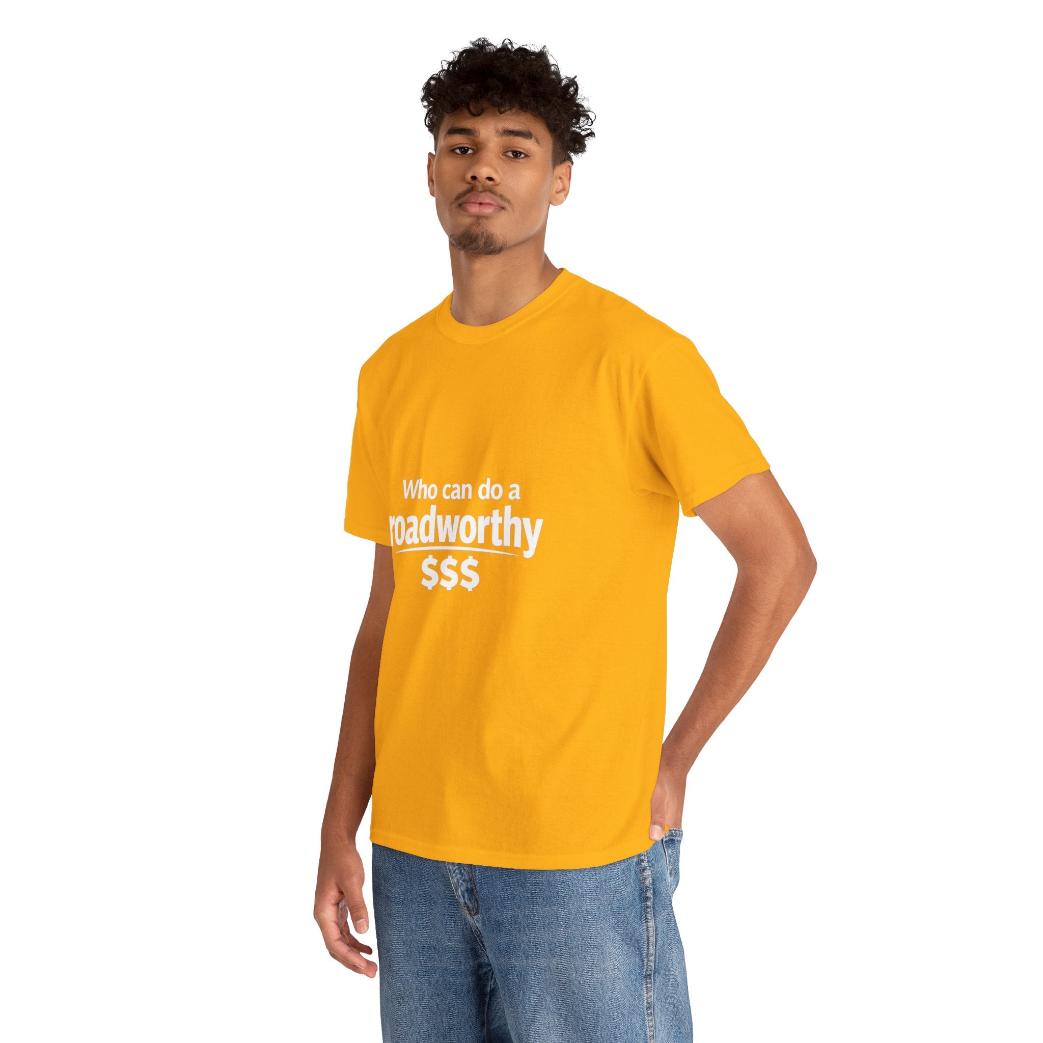 "Who can do a roadworthy" - T-Shirt