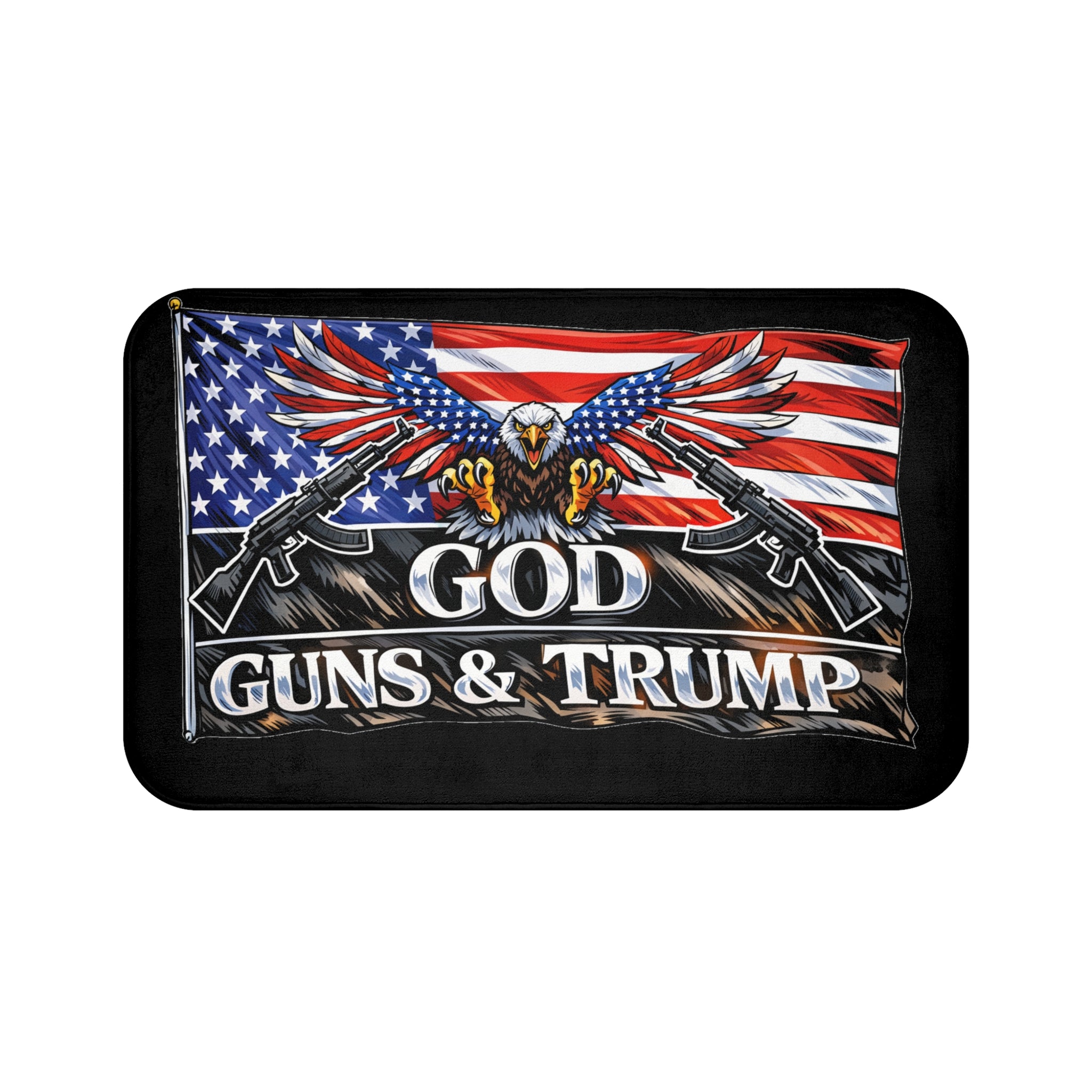 God, Guns & Trump - Bathmat
