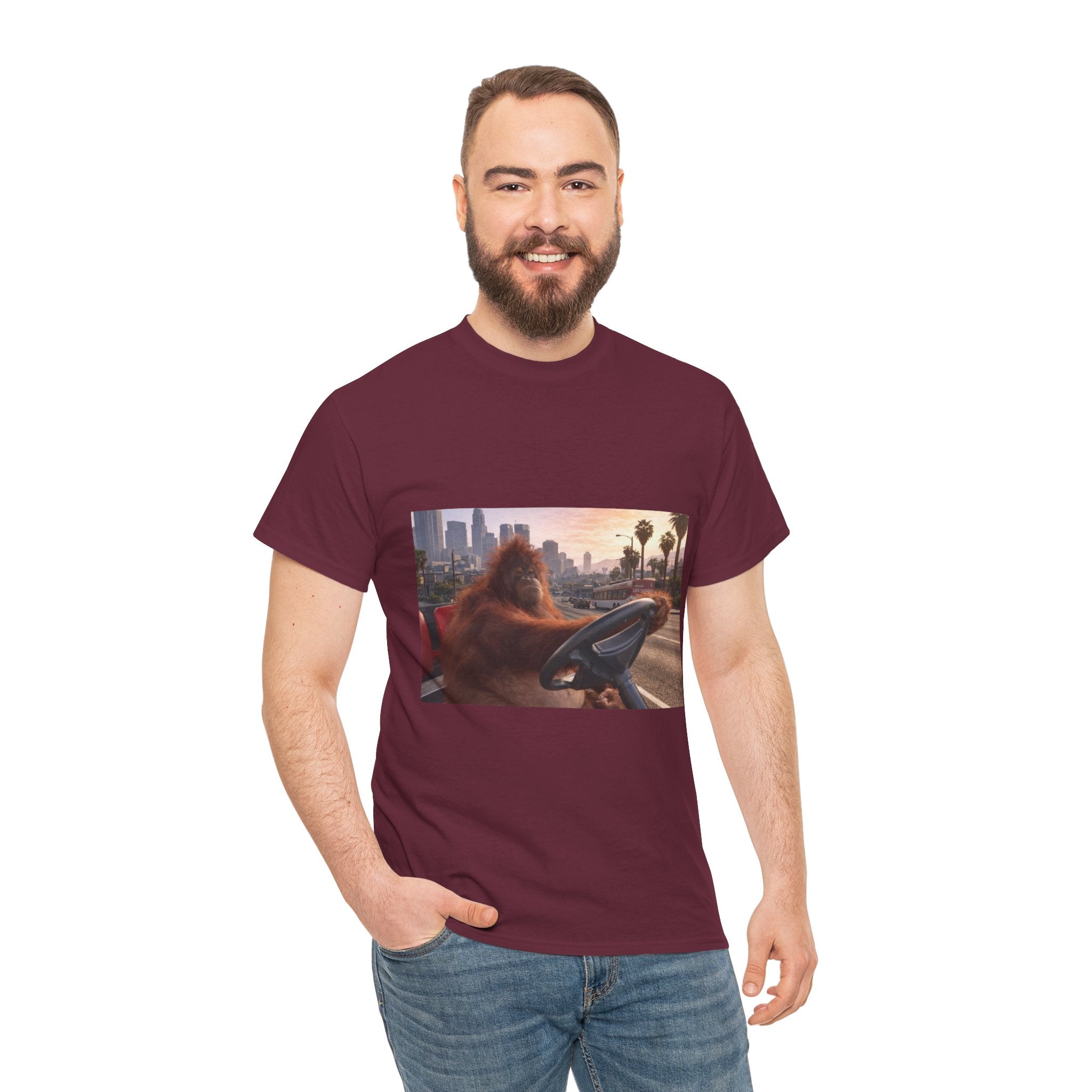 Orangutan Driving Los Santos - T-Shirt