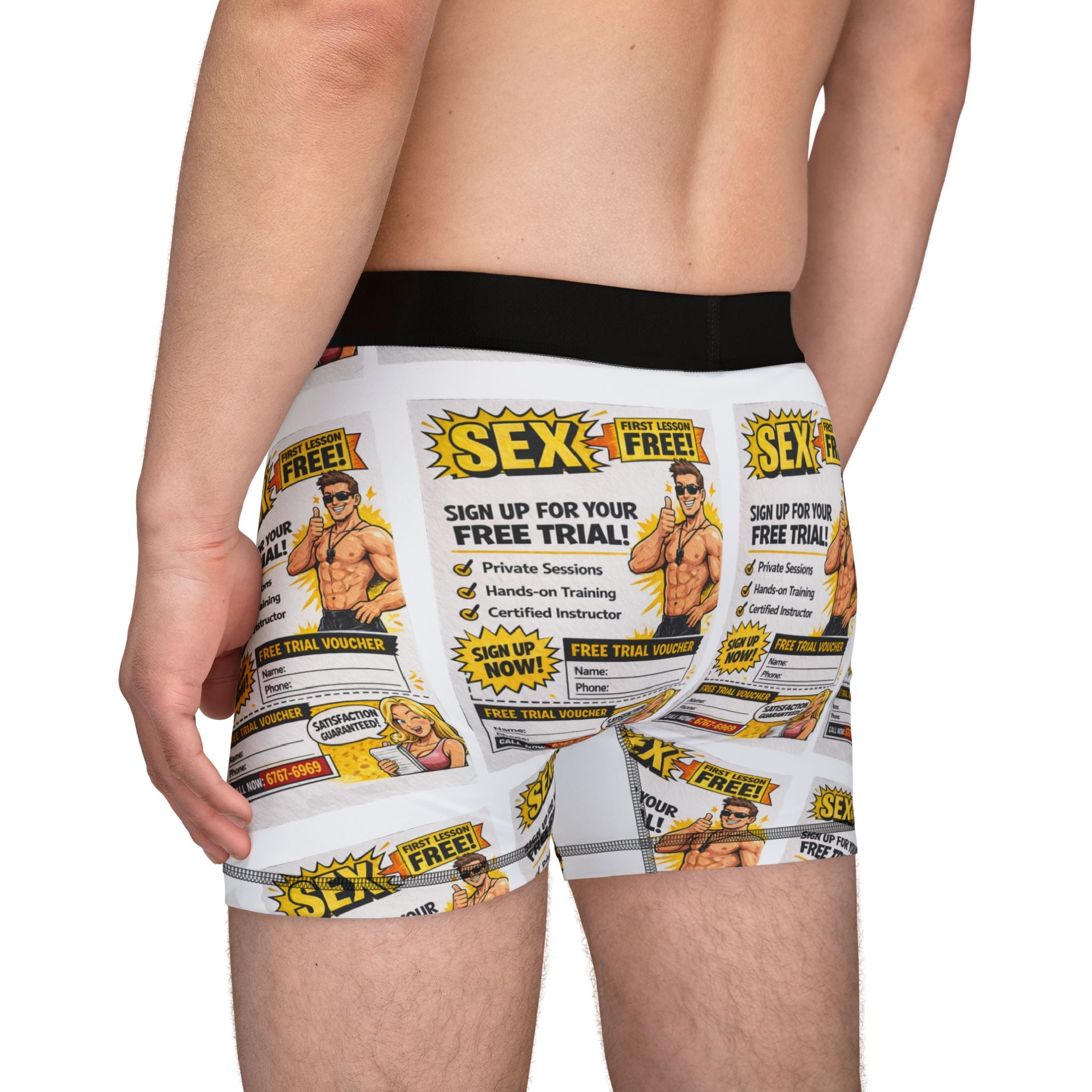 Retro Pin-Up 'Free Trial' Ad Underwear