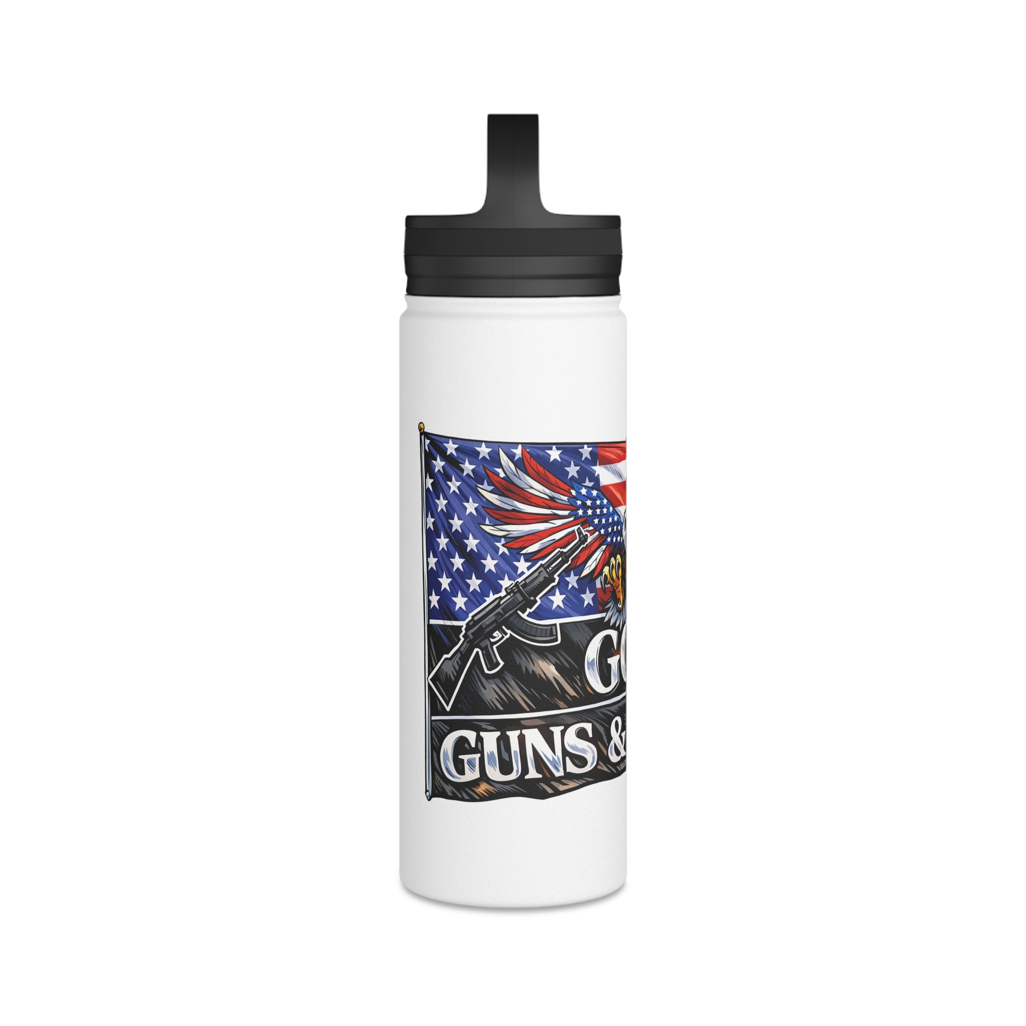 God, Guns & Glory Stainless Steel Bottle