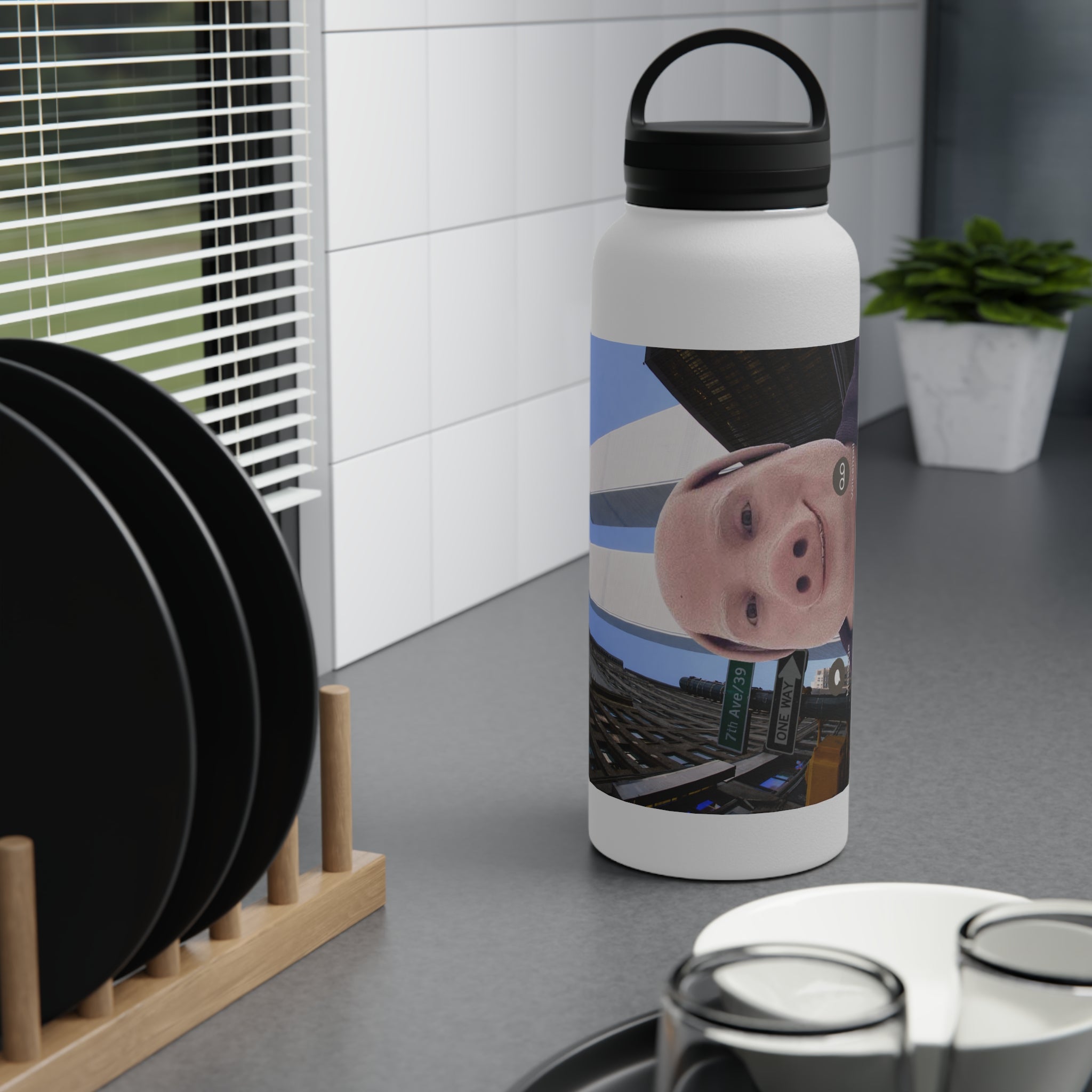 Pork Call Incoming Stainless Steel Bottle