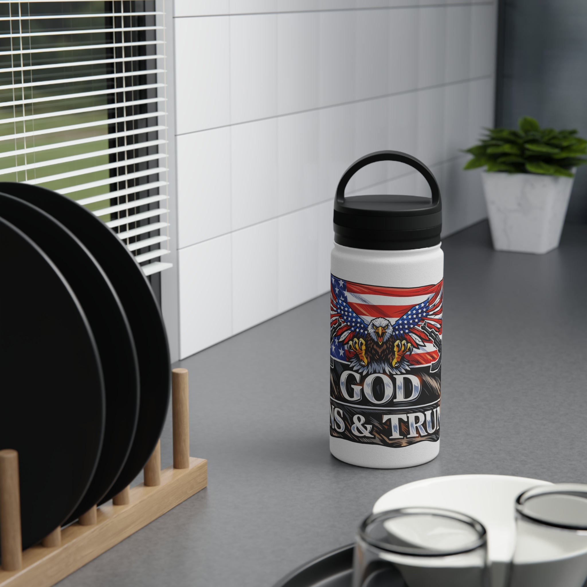 God, Guns & Glory Stainless Steel Bottle