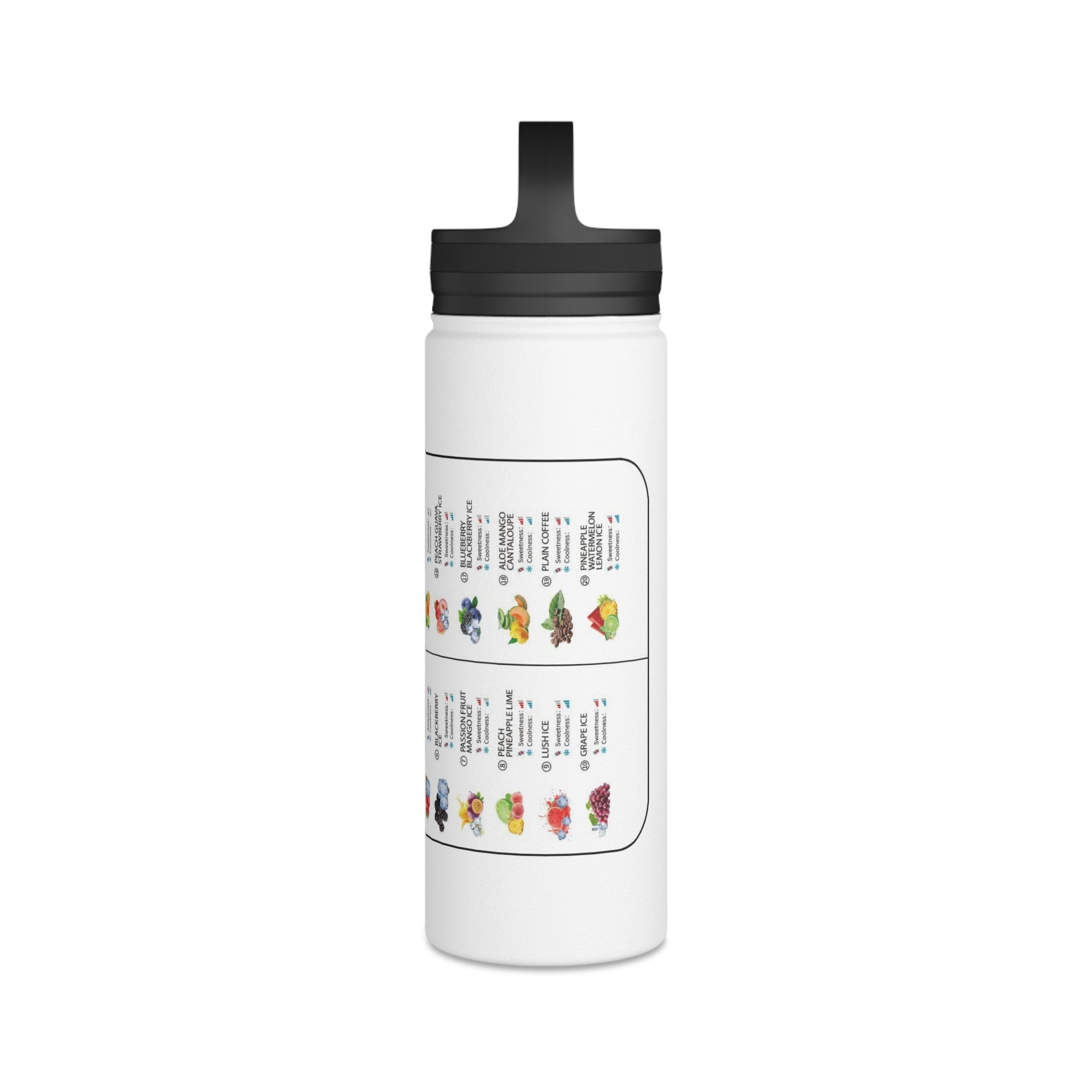 Vape Menu Stainless Steel Bottle