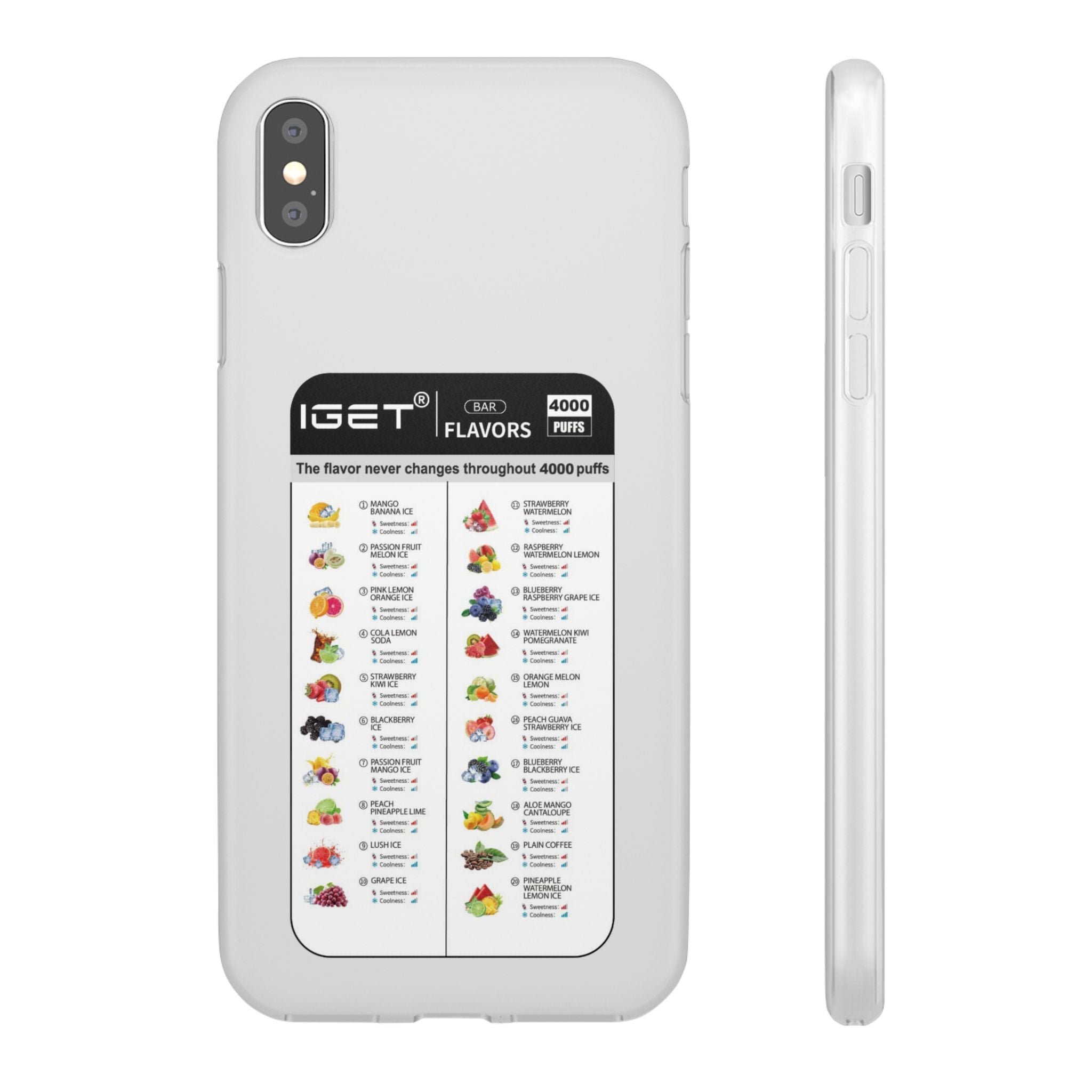 Vape Menu - Flexi Case