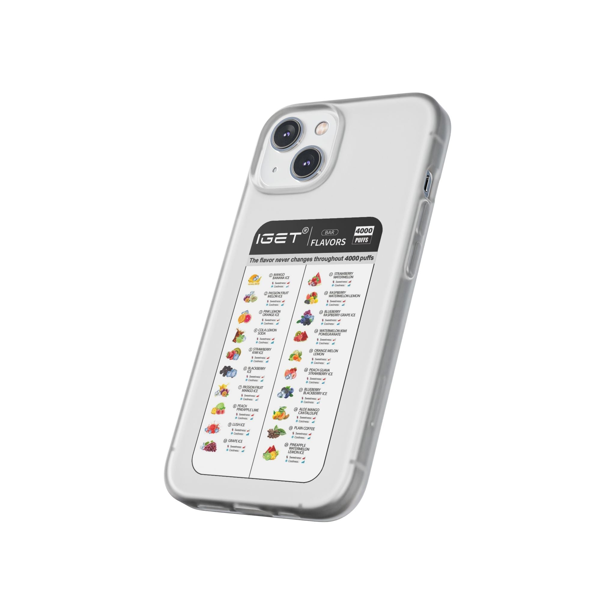 Vape Menu - Flexi Case