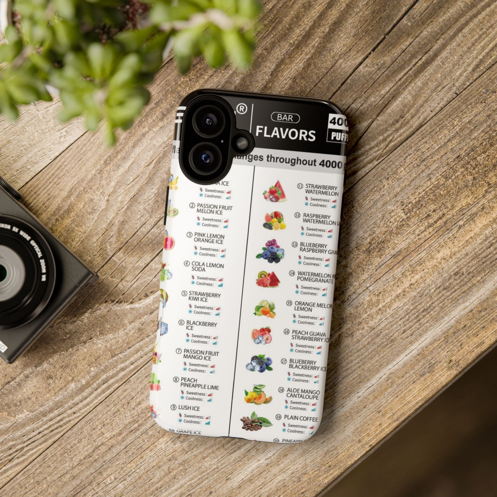 Vape Menu - Tough Case