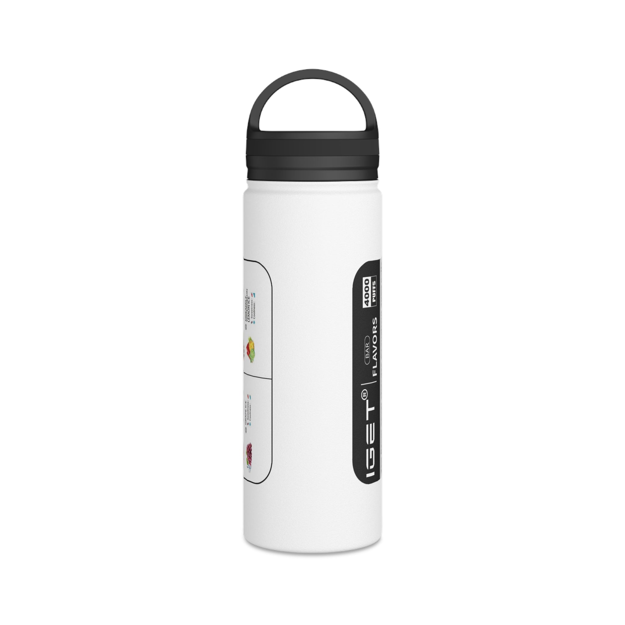 Vape Menu Stainless Steel Bottle