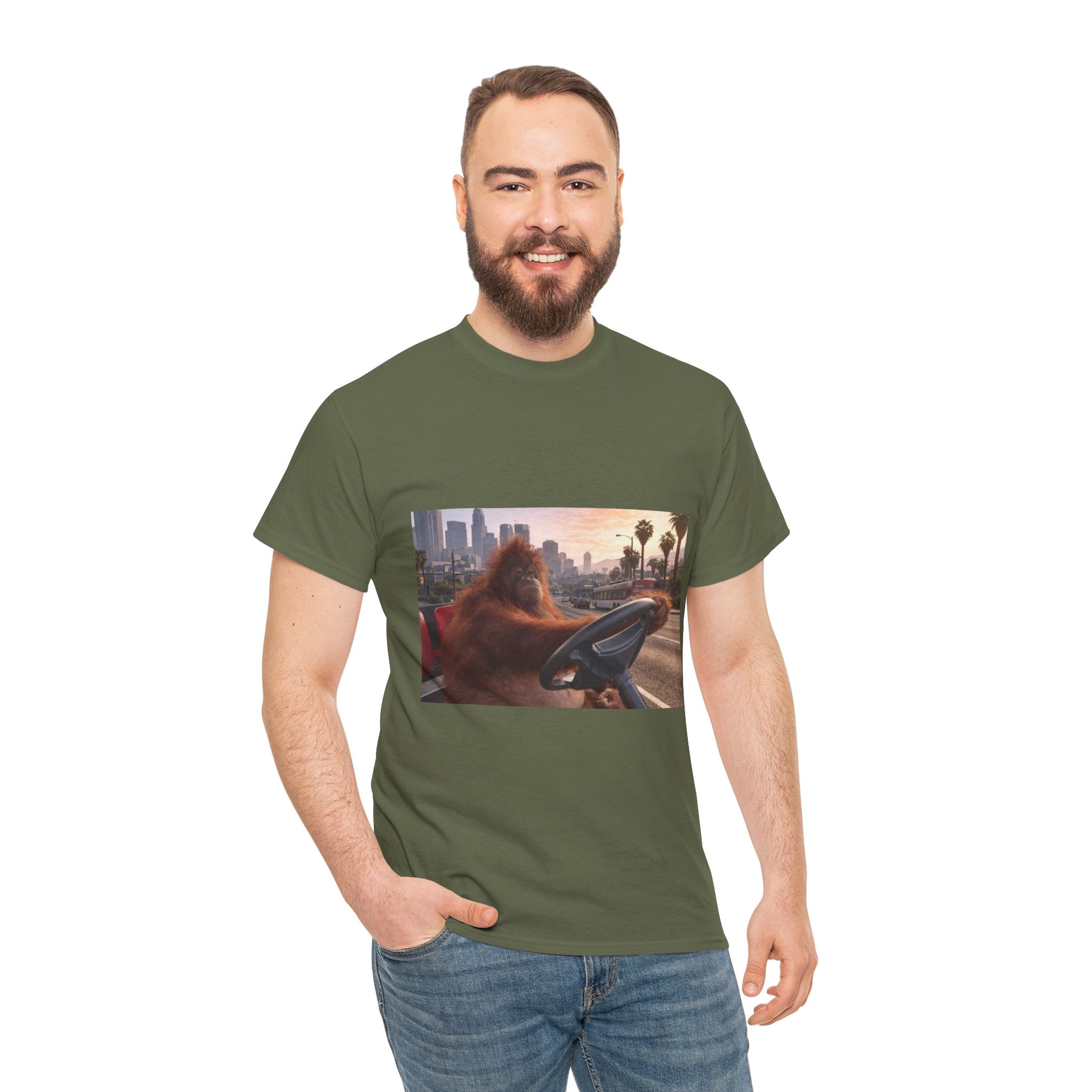 Orangutan Driving Los Santos - T-Shirt