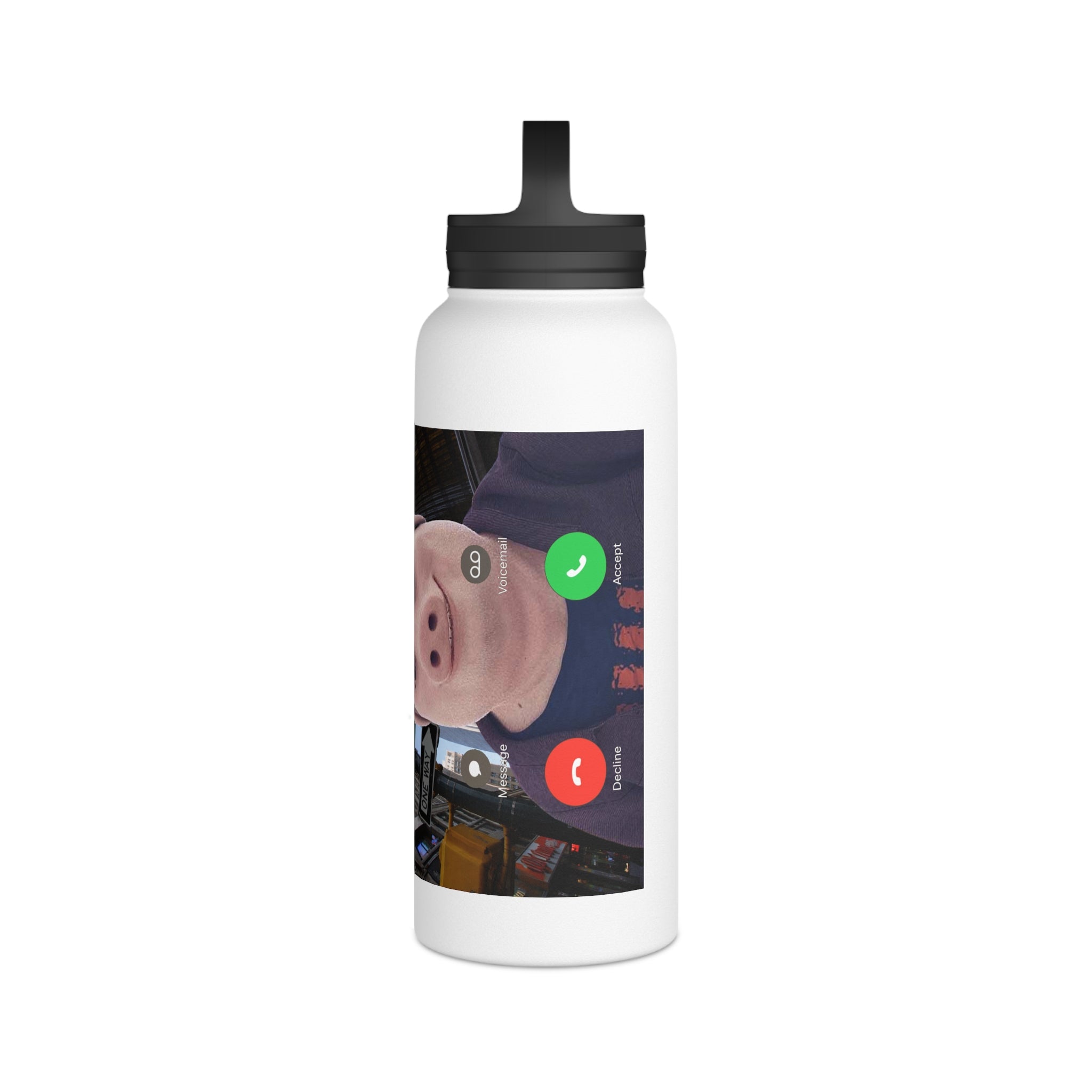 Pork Call Incoming Stainless Steel Bottle