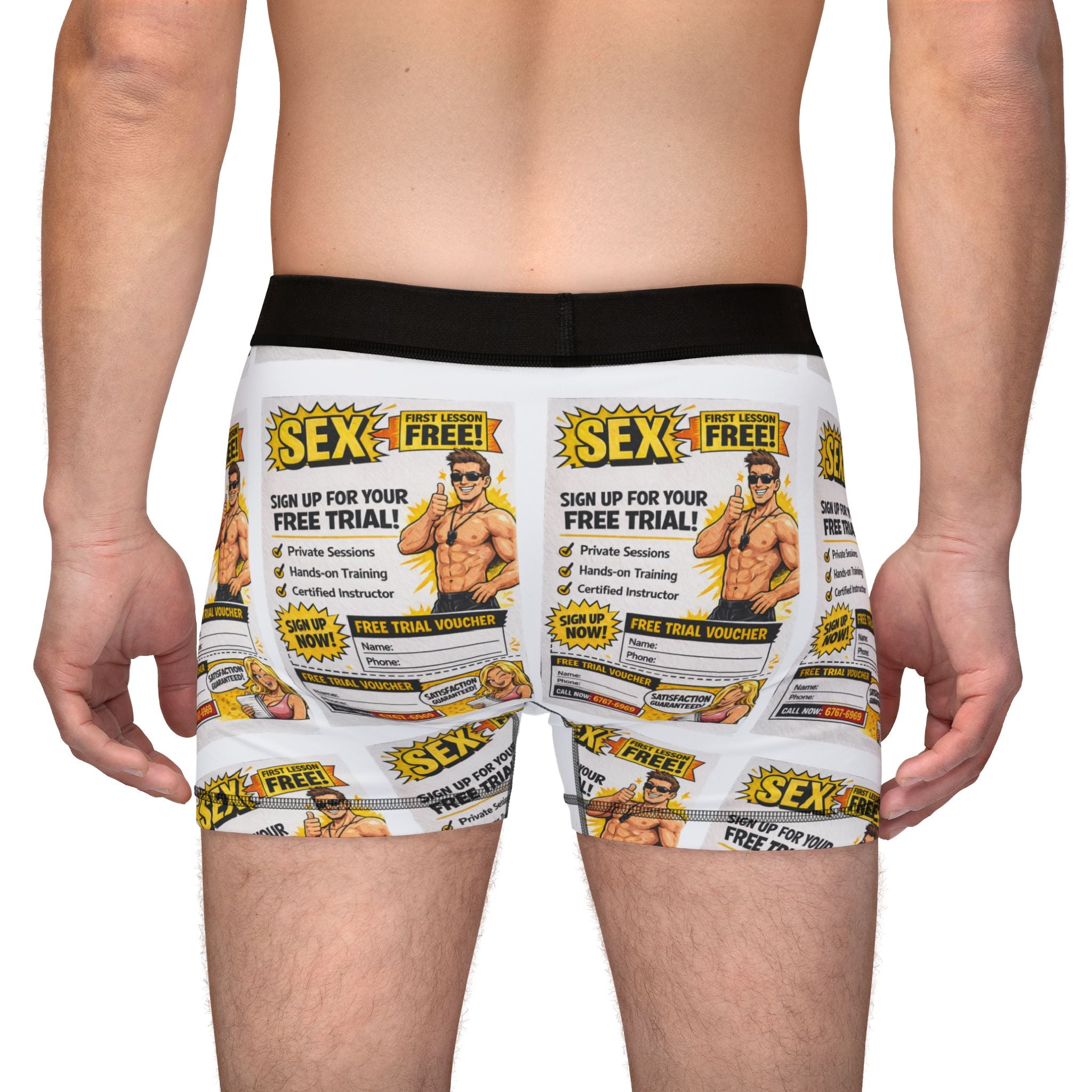 Retro Pin-Up 'Free Trial' Ad Underwear