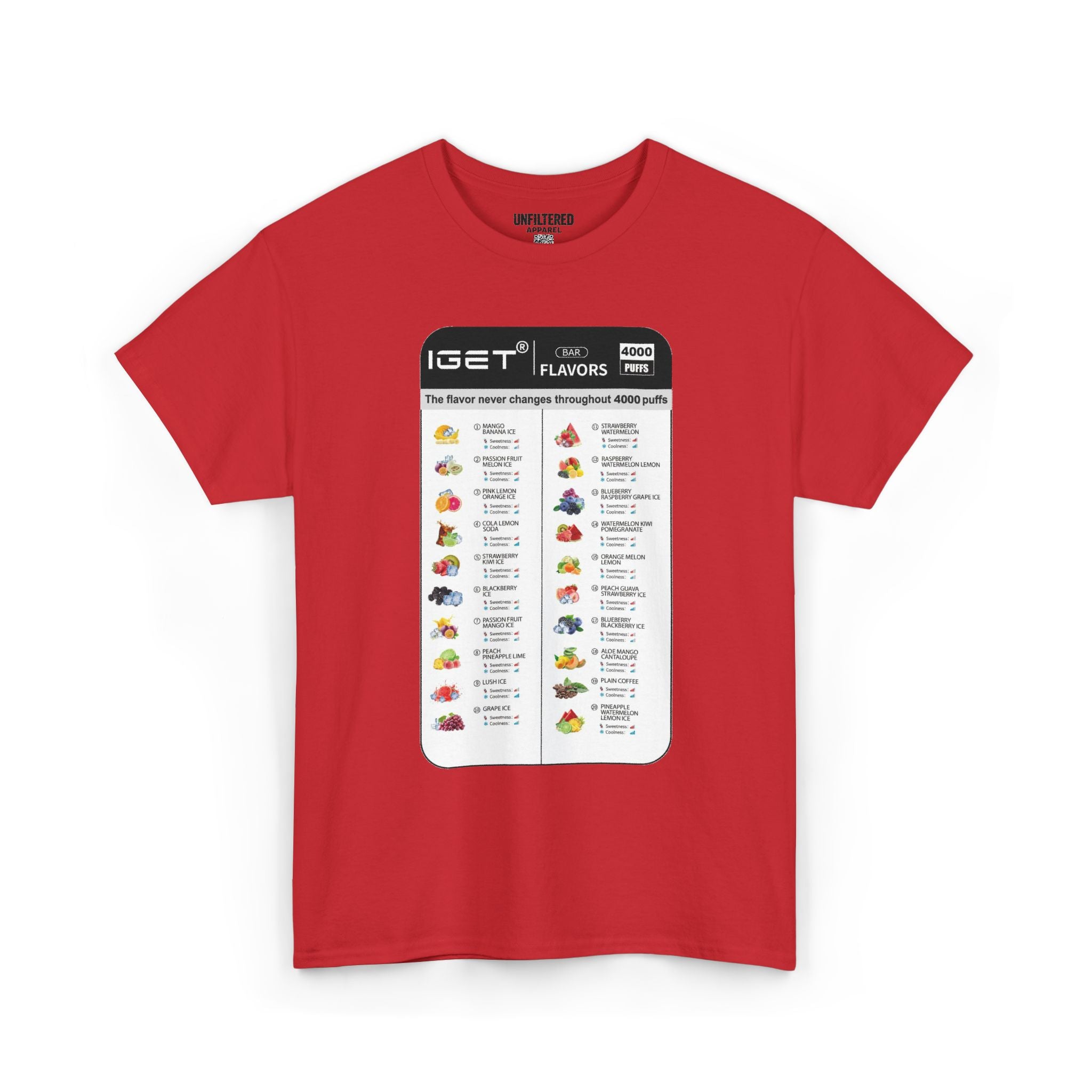 Vape Menu - T-Shirt